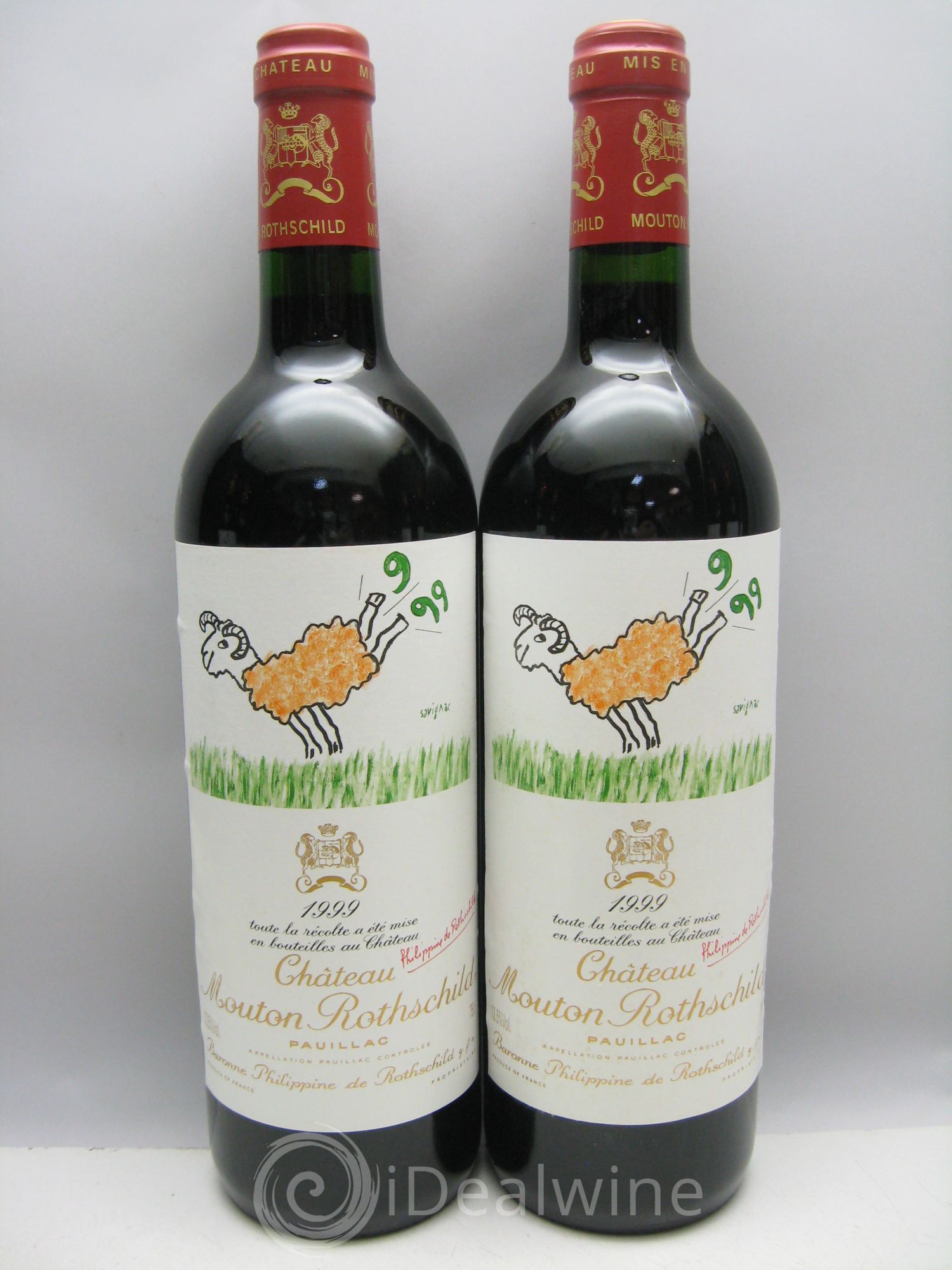Château Mouton Rothschild 1er Grand Cru Classé 1999 - Lot de 6 bouteilles - 1