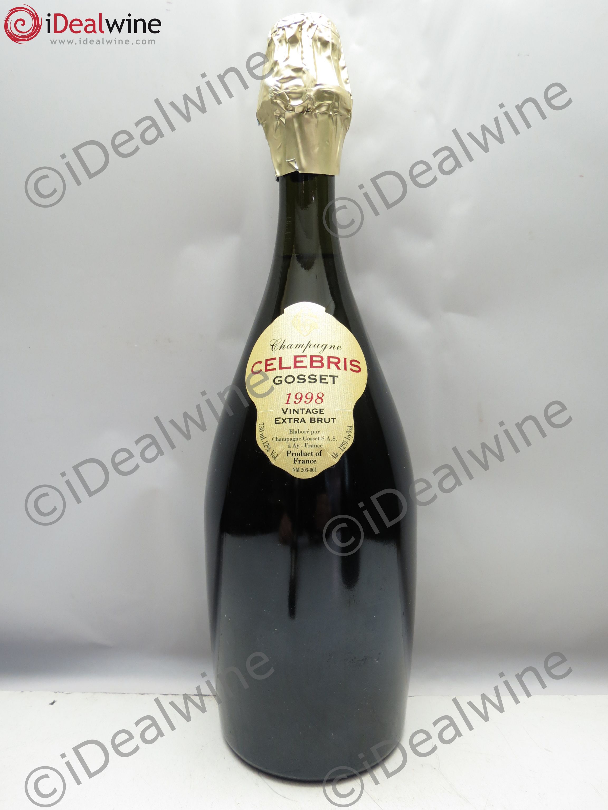 Champagne Gosset Cuvée Célébris 1998 - Posten von 1 Flasche - 0