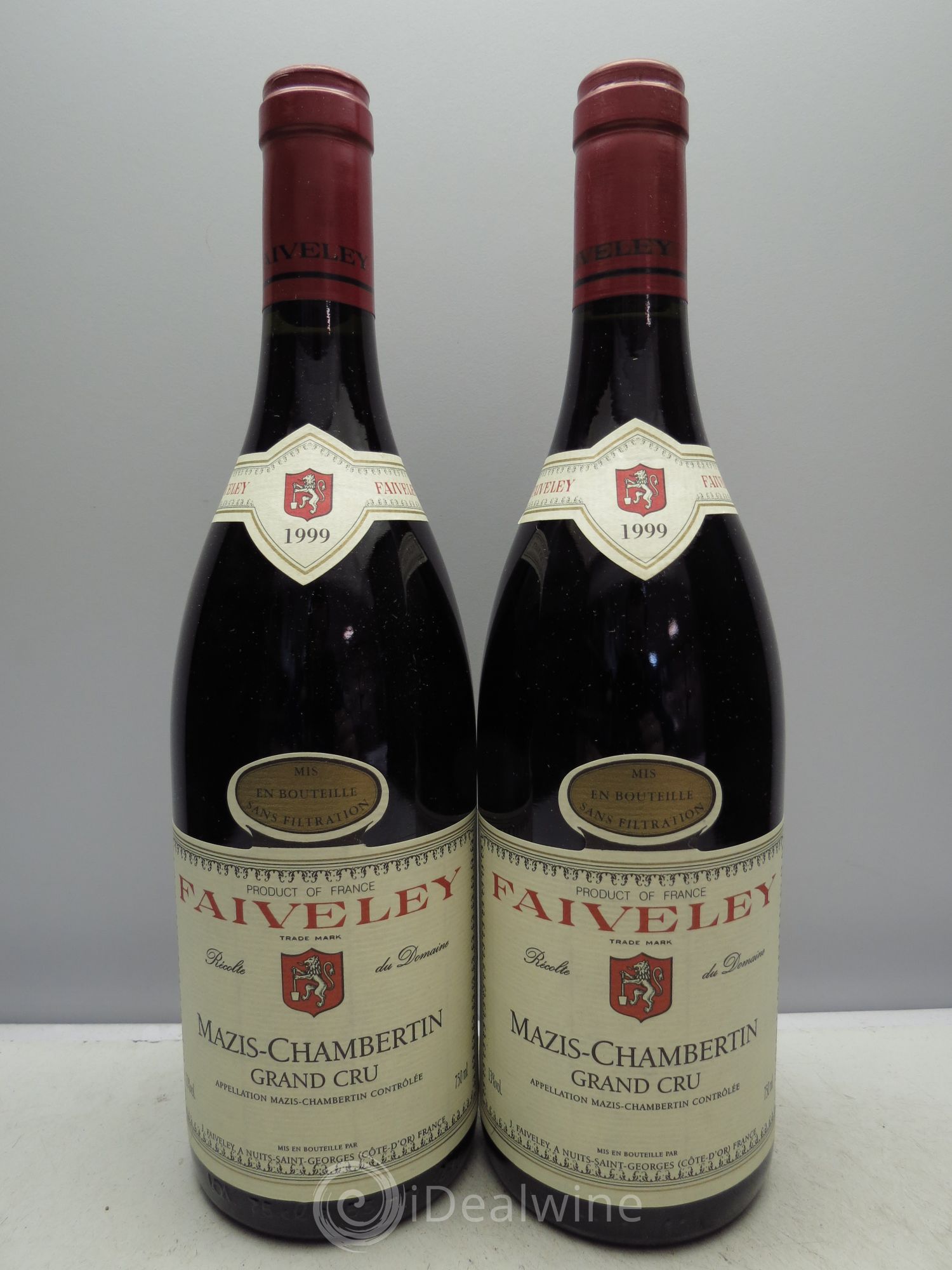 Mazis-Chambertin Grand Cru Faiveley 1999 - Lot de 2 bouteilles - 0