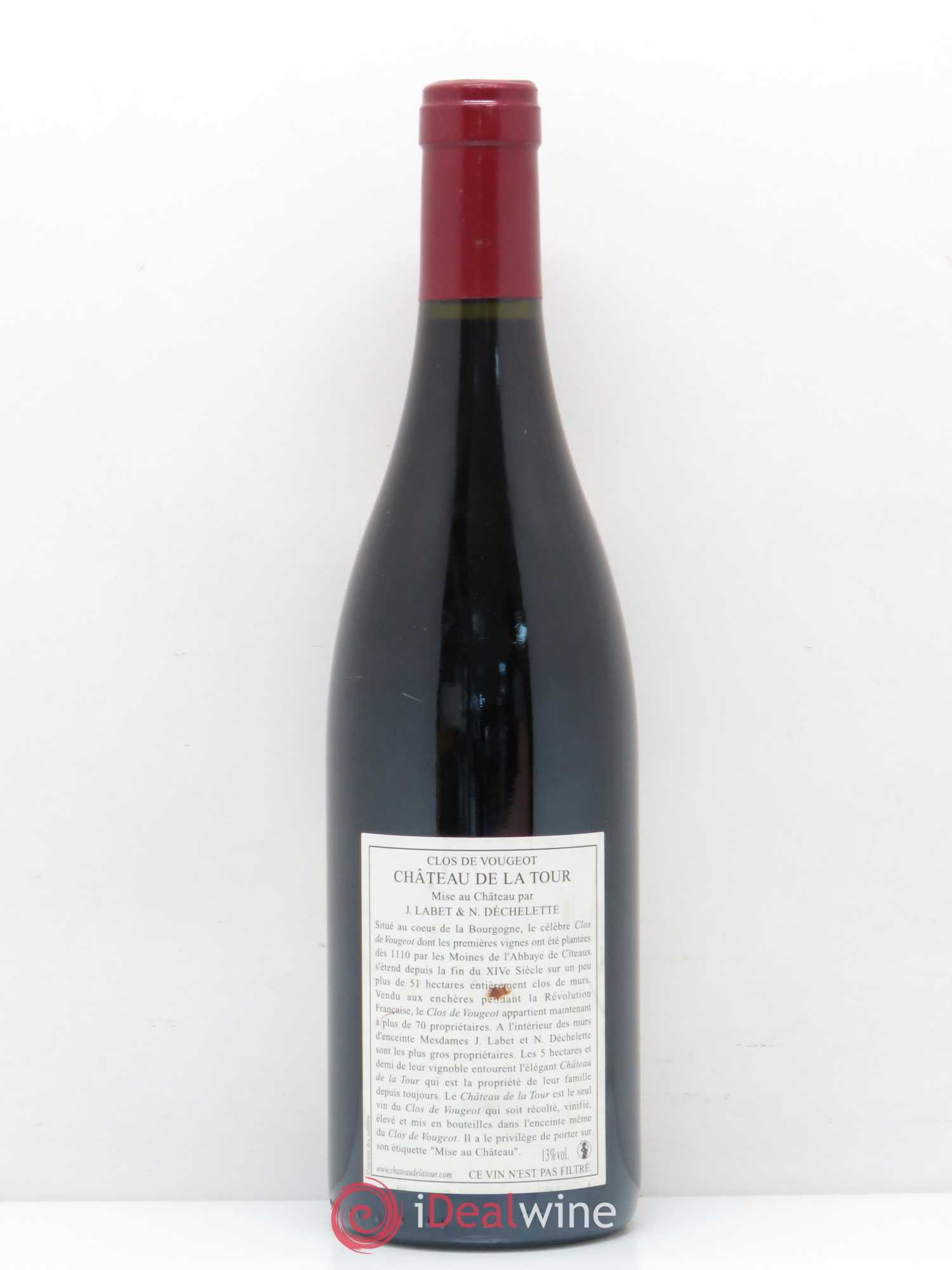 Clos de Vougeot Grand Cru Vieilles Vignes Château de La Tour 2006 - Lot de 1 bouteille - 1
