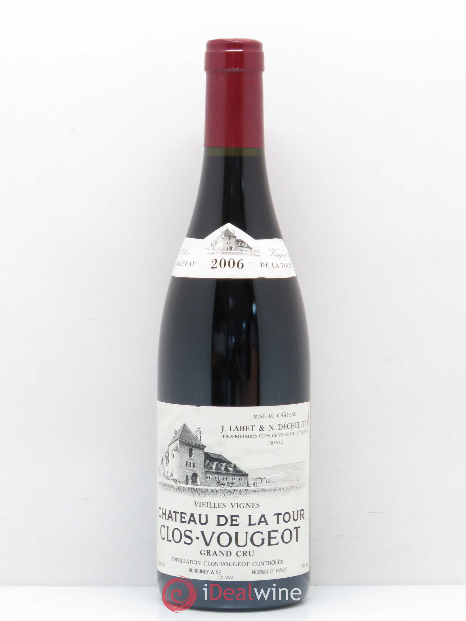 Clos de Vougeot Grand Cru Vieilles Vignes Château de La Tour 2006 - Lot de 1 bouteille - 0