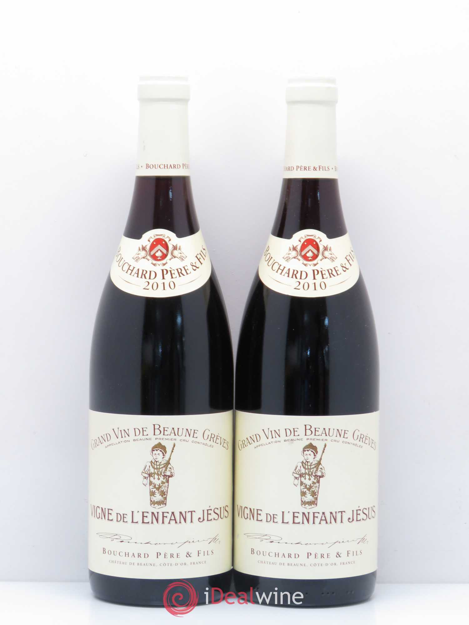 Beaune 1er Cru Grèves - Vigne de l'Enfant Jésus Bouchard Père & Fils 2010 - Lot de 2 bouteilles - 0