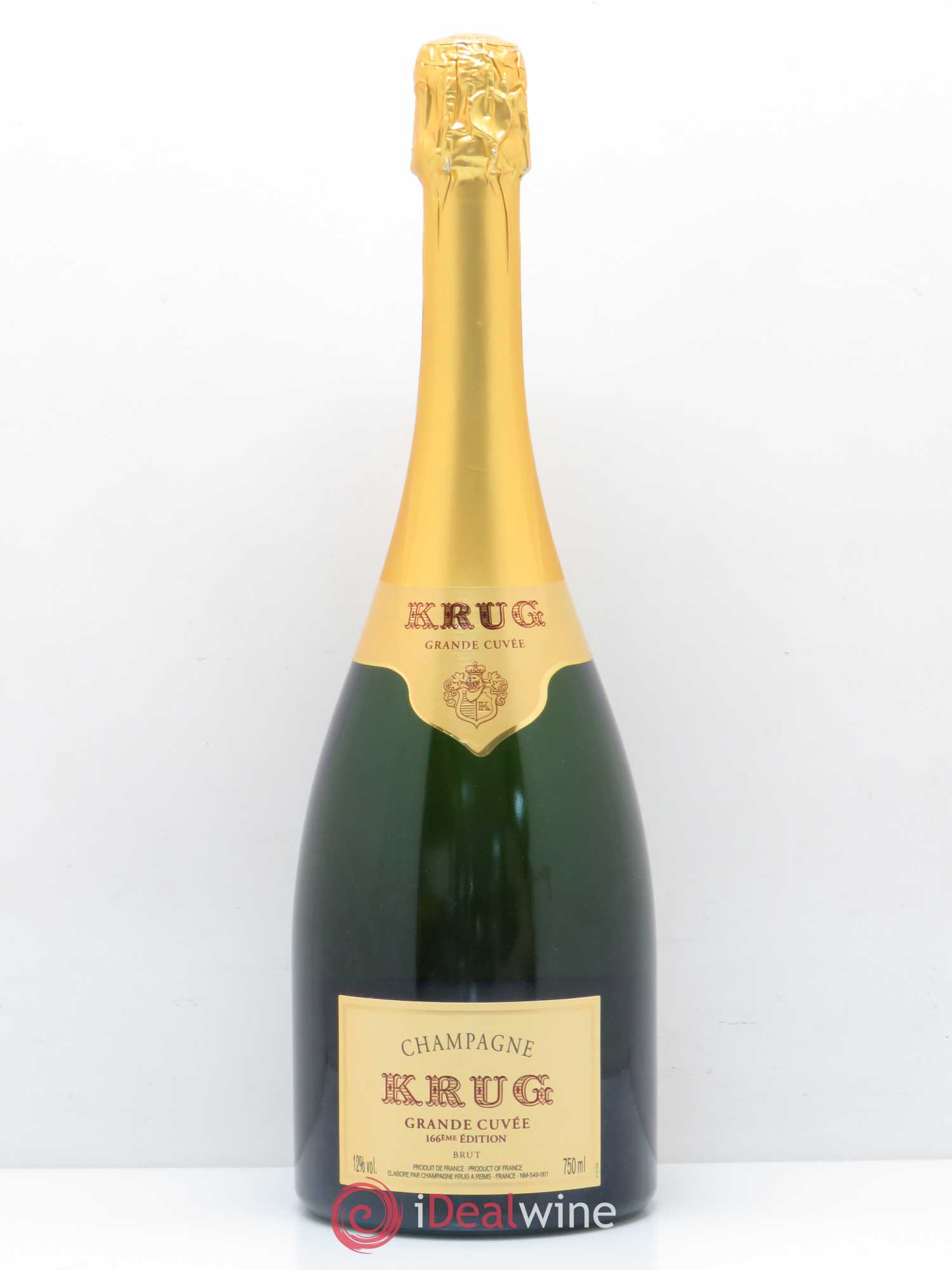 Grande Cuvée Brut Krug 166ème édition - Posten von 1 Flasche - 0