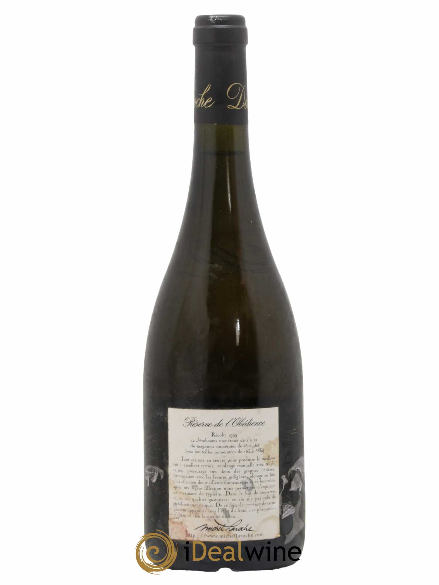 Chablis Grand Cru Les Blanchots - Réserve de l'Obédience Domaine Laroche 1999 - Lot de 1 bouteille - 1