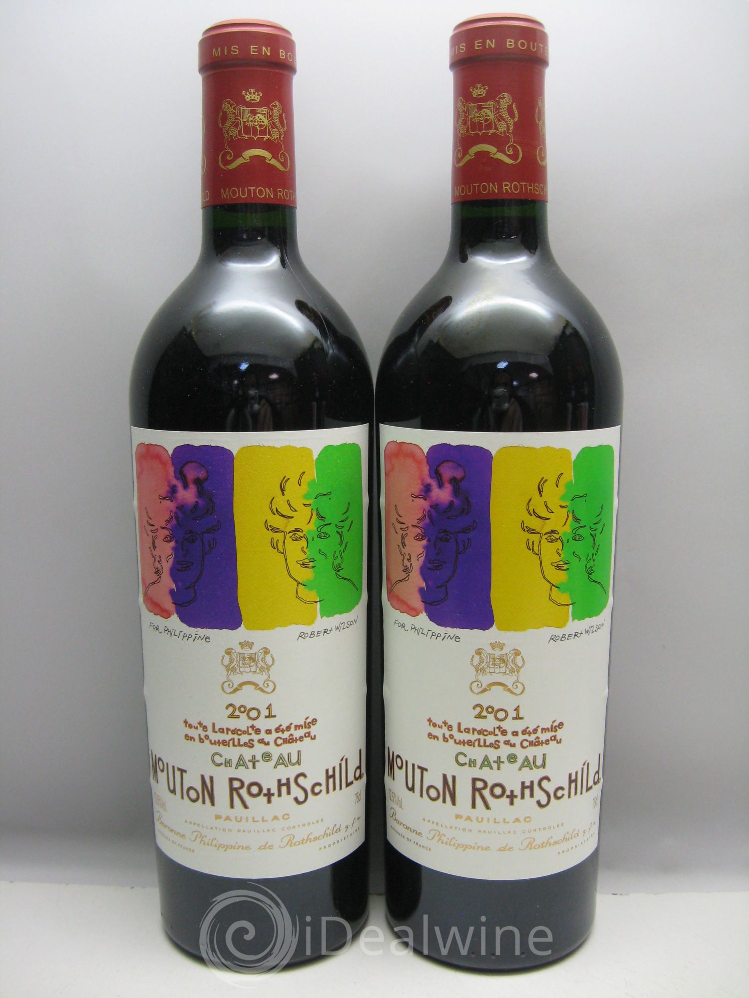Château Mouton Rothschild 1er Grand Cru Classé 2001 - Lot de 6 bouteilles - 1