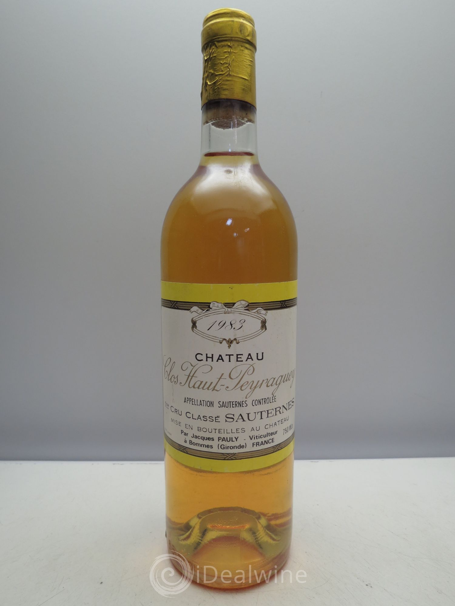 Clos Haut-Peyraguey 1er Grand Cru Classé 1983 - Lot de 1 bouteille - 0