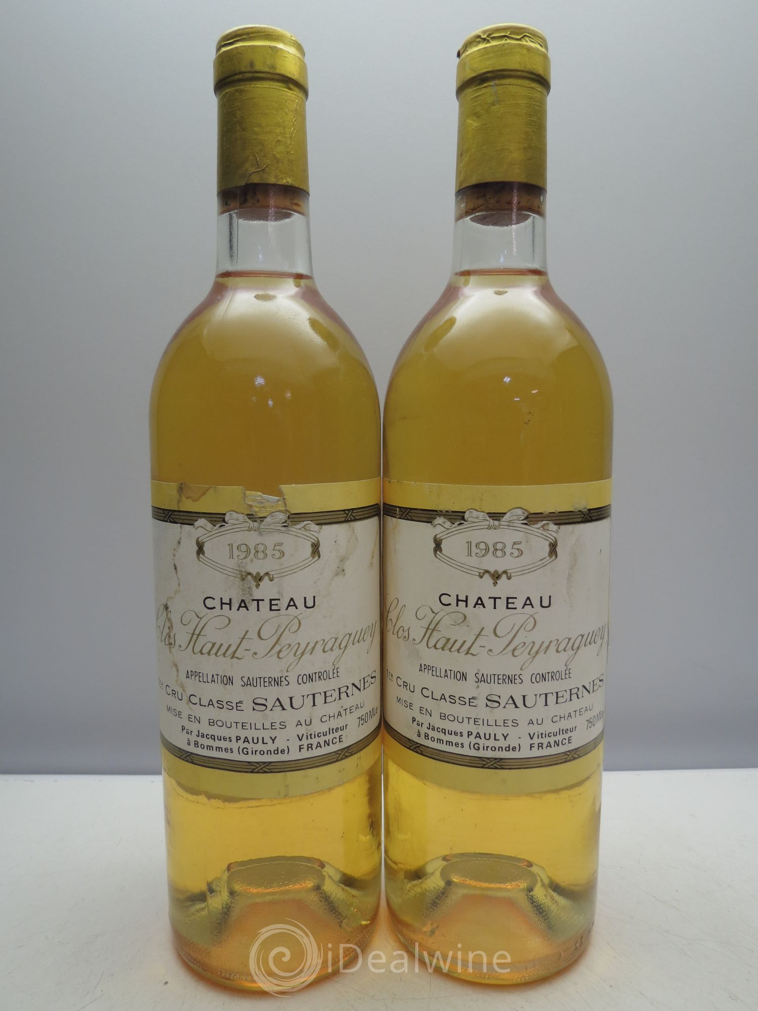 Clos Haut-Peyraguey 1er Grand Cru Classé 1985 - Lotto di 2 bottiglie - 0