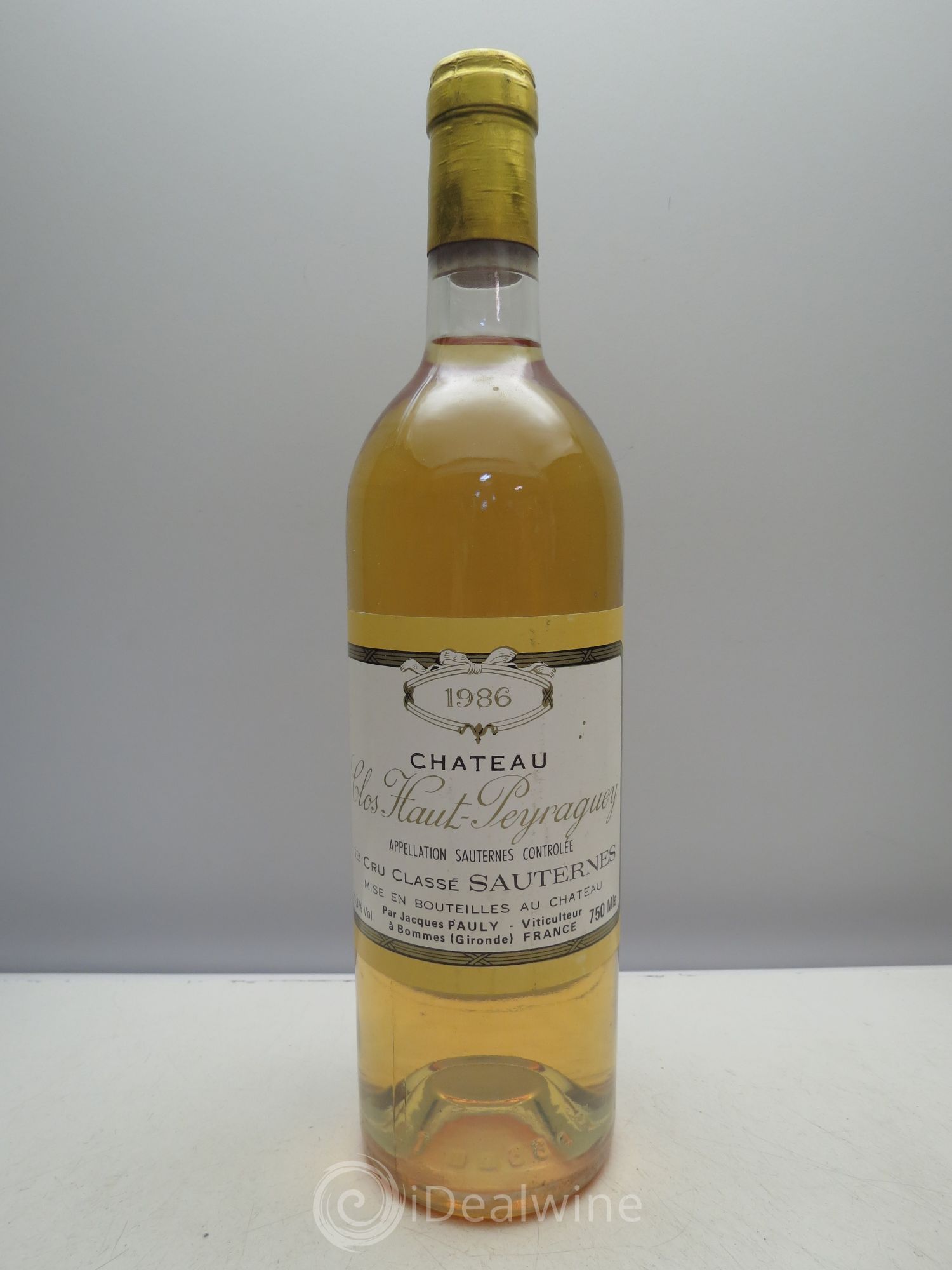 Clos Haut-Peyraguey 1er Grand Cru Classé 1986 - Lotto di 6 bottiglie - 0