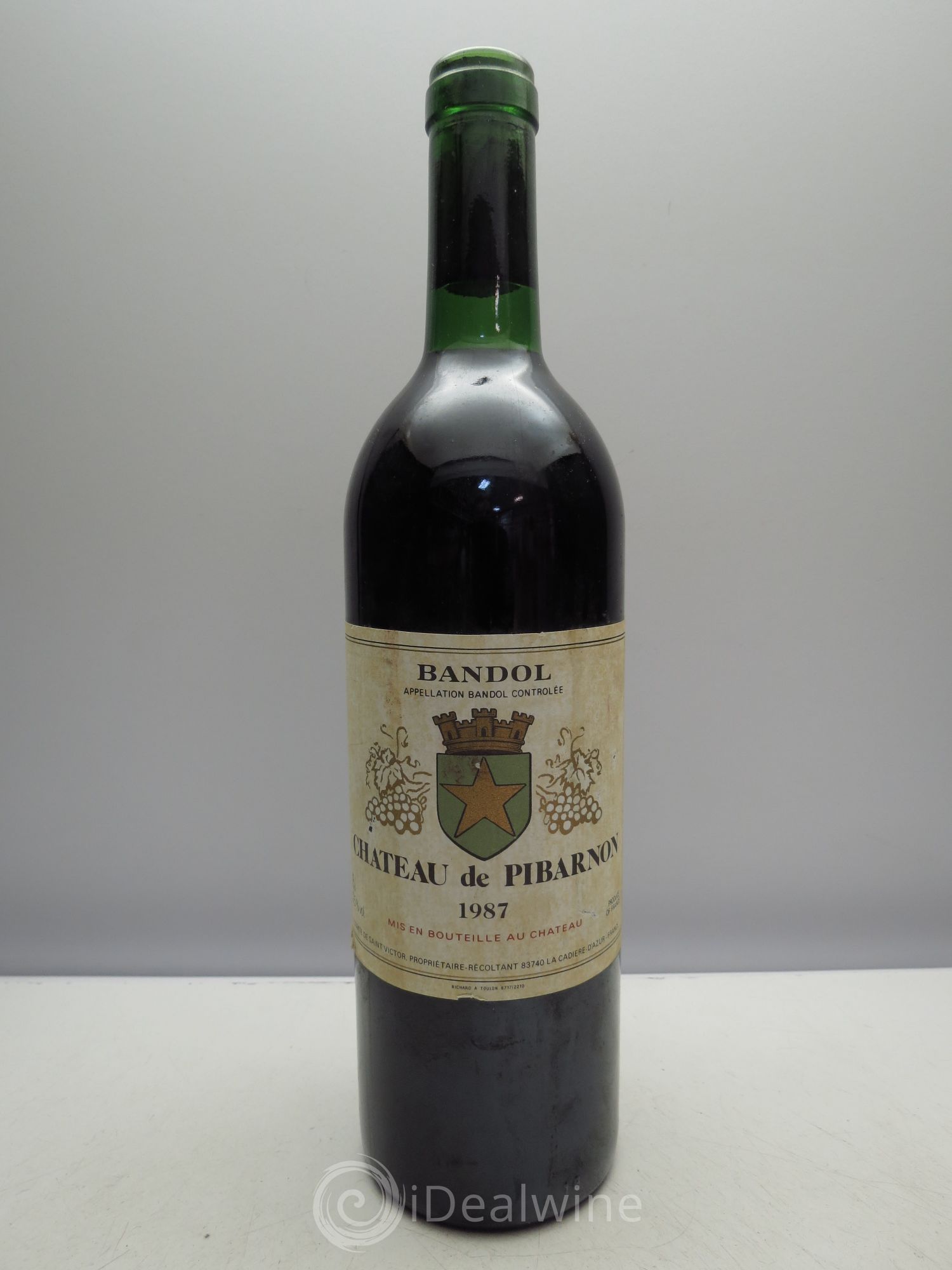 Bandol Château de Pibarnon Comte de Saint-Victor 1987 - Lot de 1 bouteille - 0