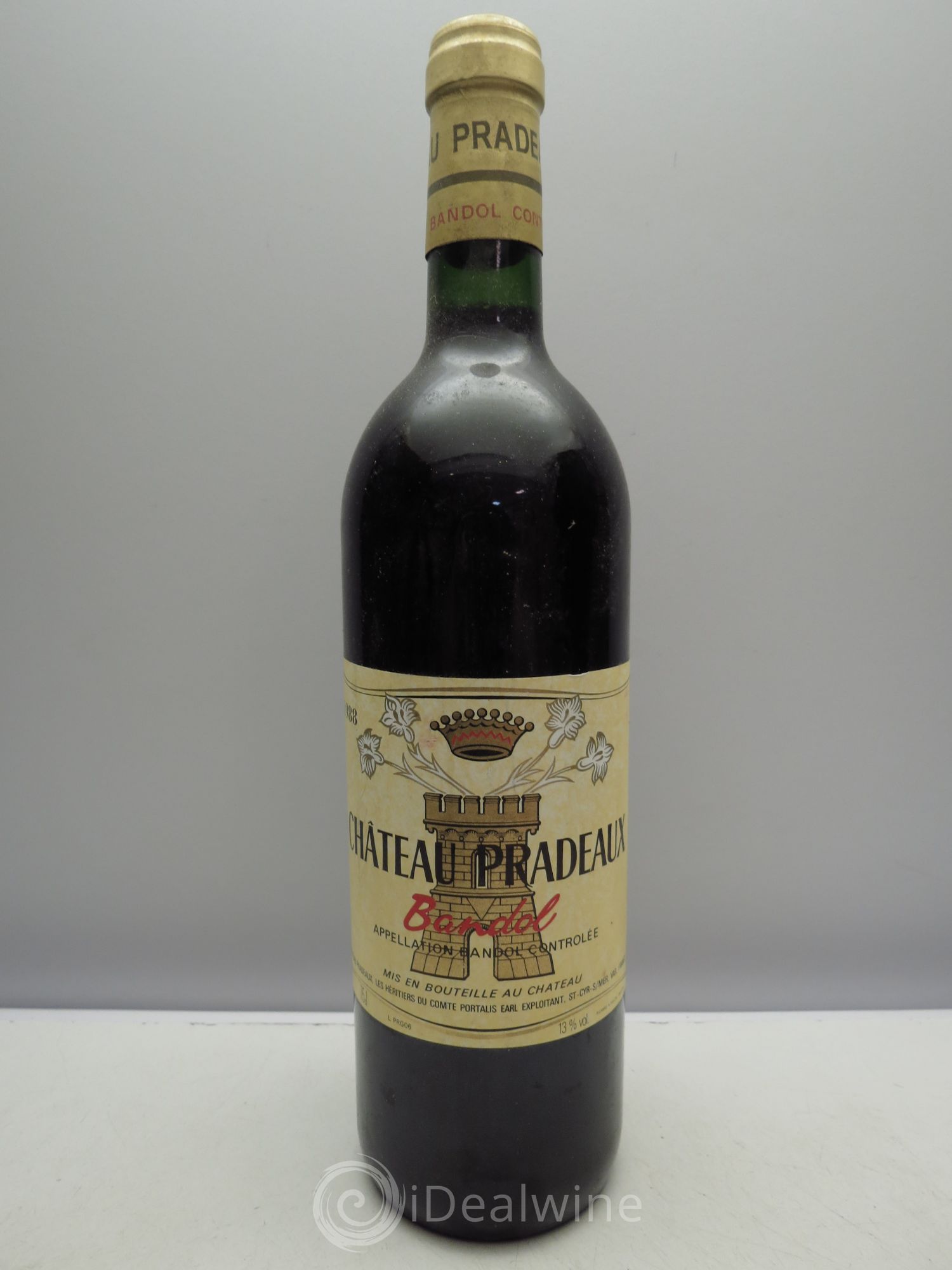 Bandol Château Pradeaux Famille Portalis 1988 - Lot de 1 bouteille - 0