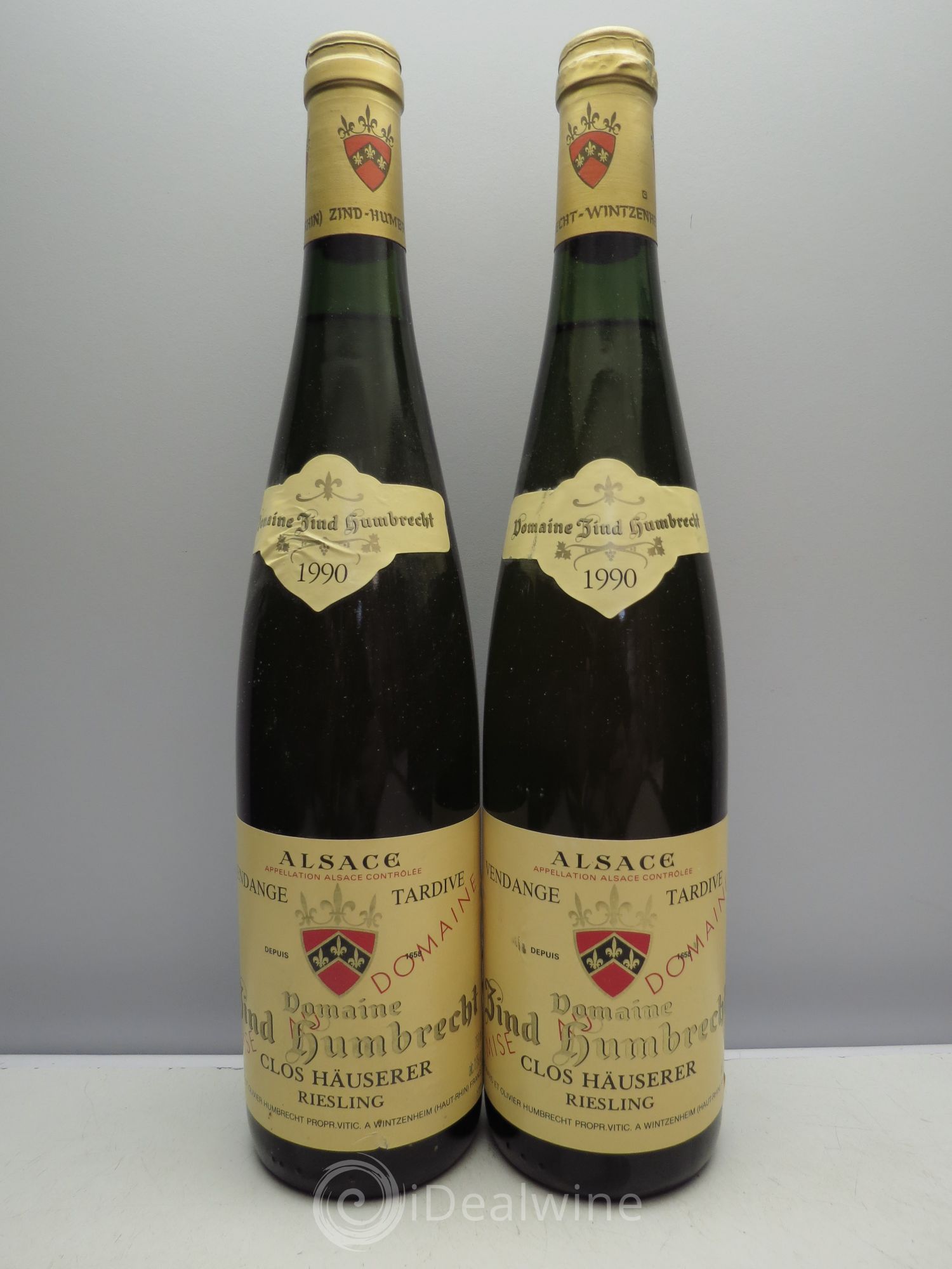 Alsace Riesling Clos Hauserer Zind-Humbrecht (Domaine) 1990 - Lot de 2 bouteilles - 0