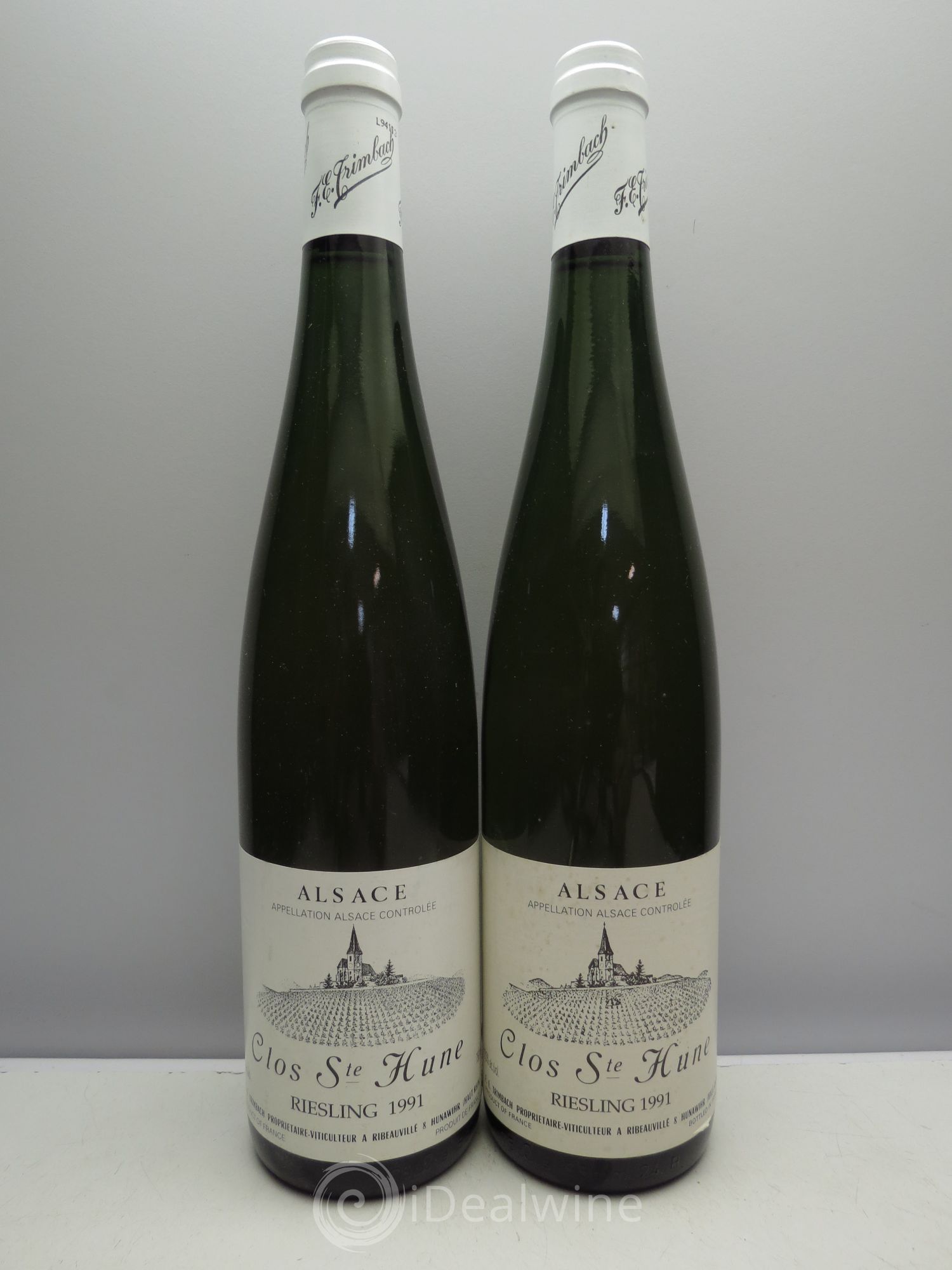 Alsace Riesling Clos Sainte-Hune Trimbach (Domaine) 1991 - Lot de 2 bouteilles - 0