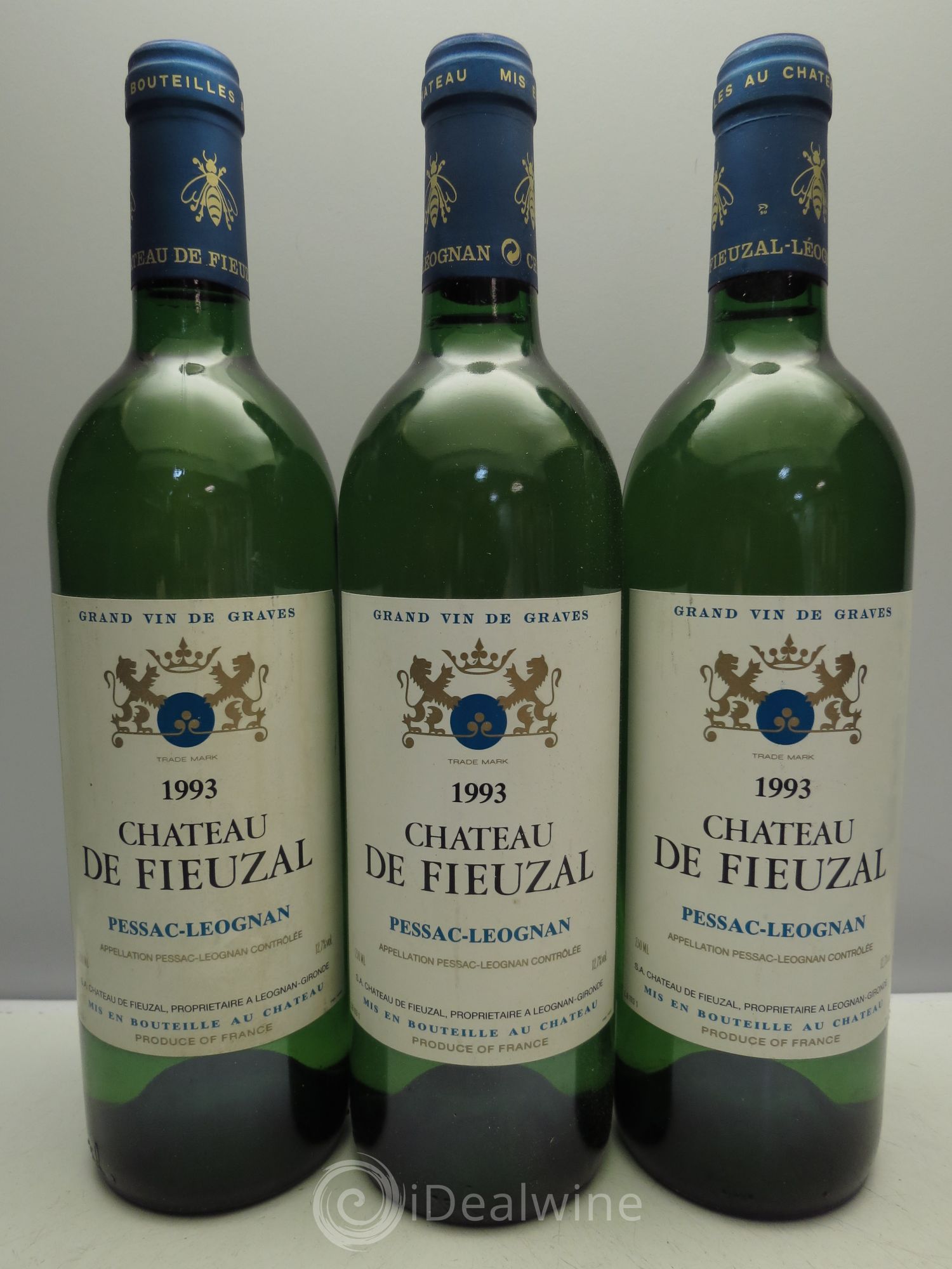 Château de Fieuzal 1993 - Lot de 3 bouteilles - 0