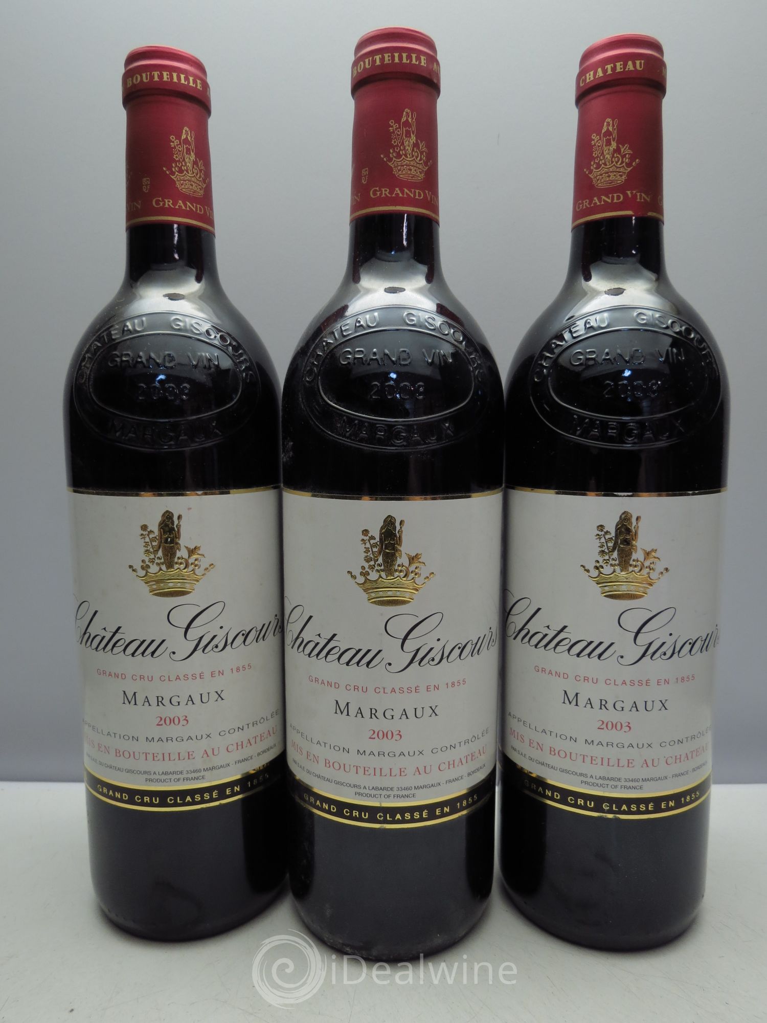 Château Giscours 3ème Grand Cru Classé 2003 - Lot de 3 bouteilles - 0