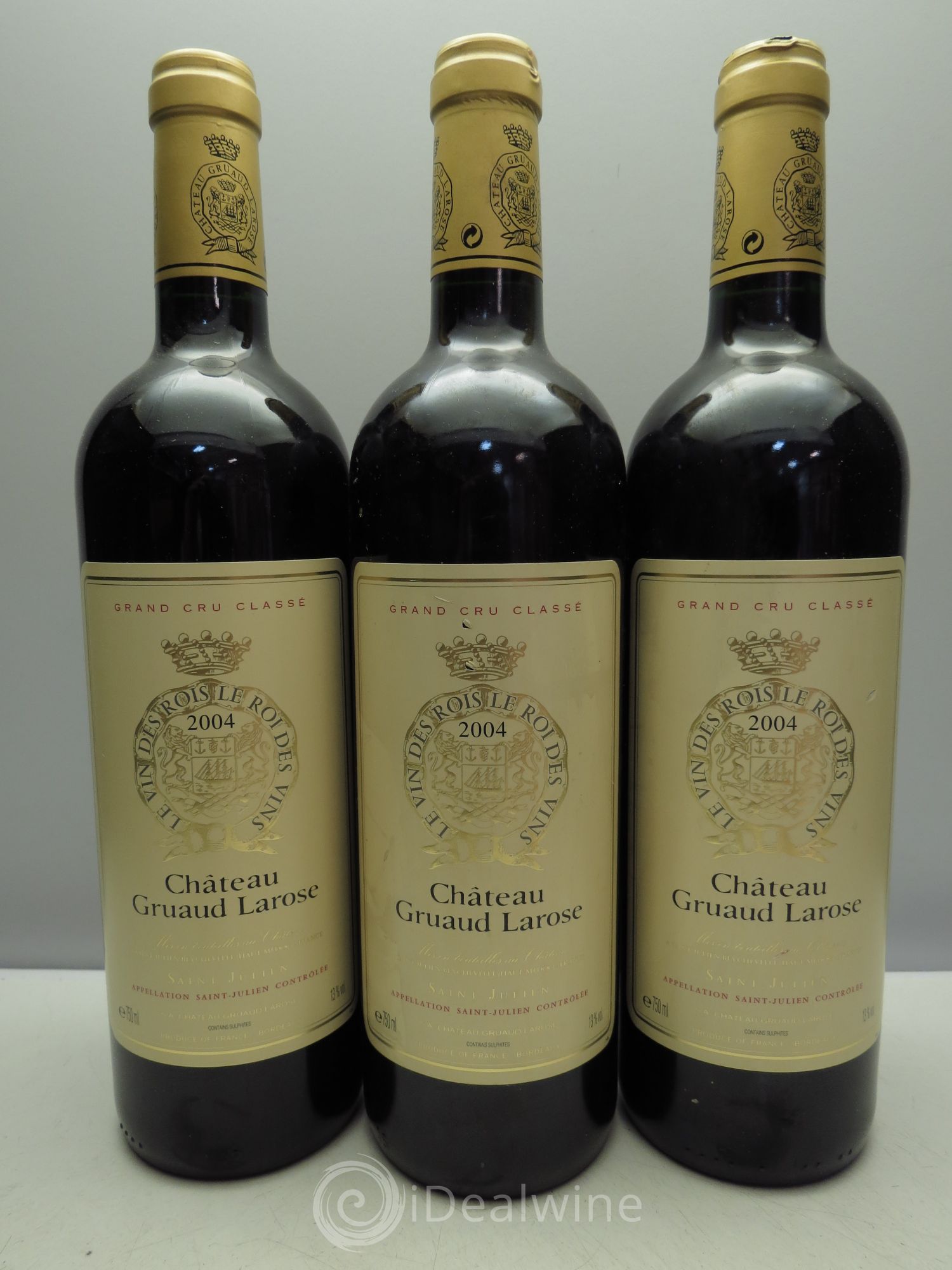 Château Gruaud Larose 2ème Grand Cru Classé 2004 - Lot de 3 bouteilles - 0