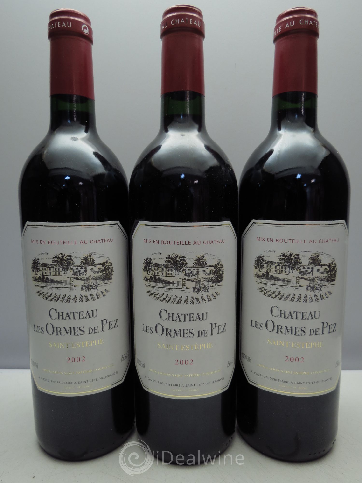 Château les Ormes de Pez 2002 - Lot de 3 bouteilles - 0