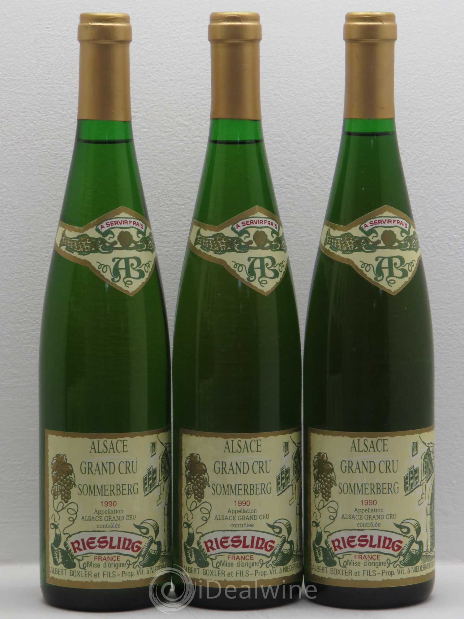Riesling Grand Cru Sommerberg Boxler 1990 - Posten von 6 Flaschen - 1