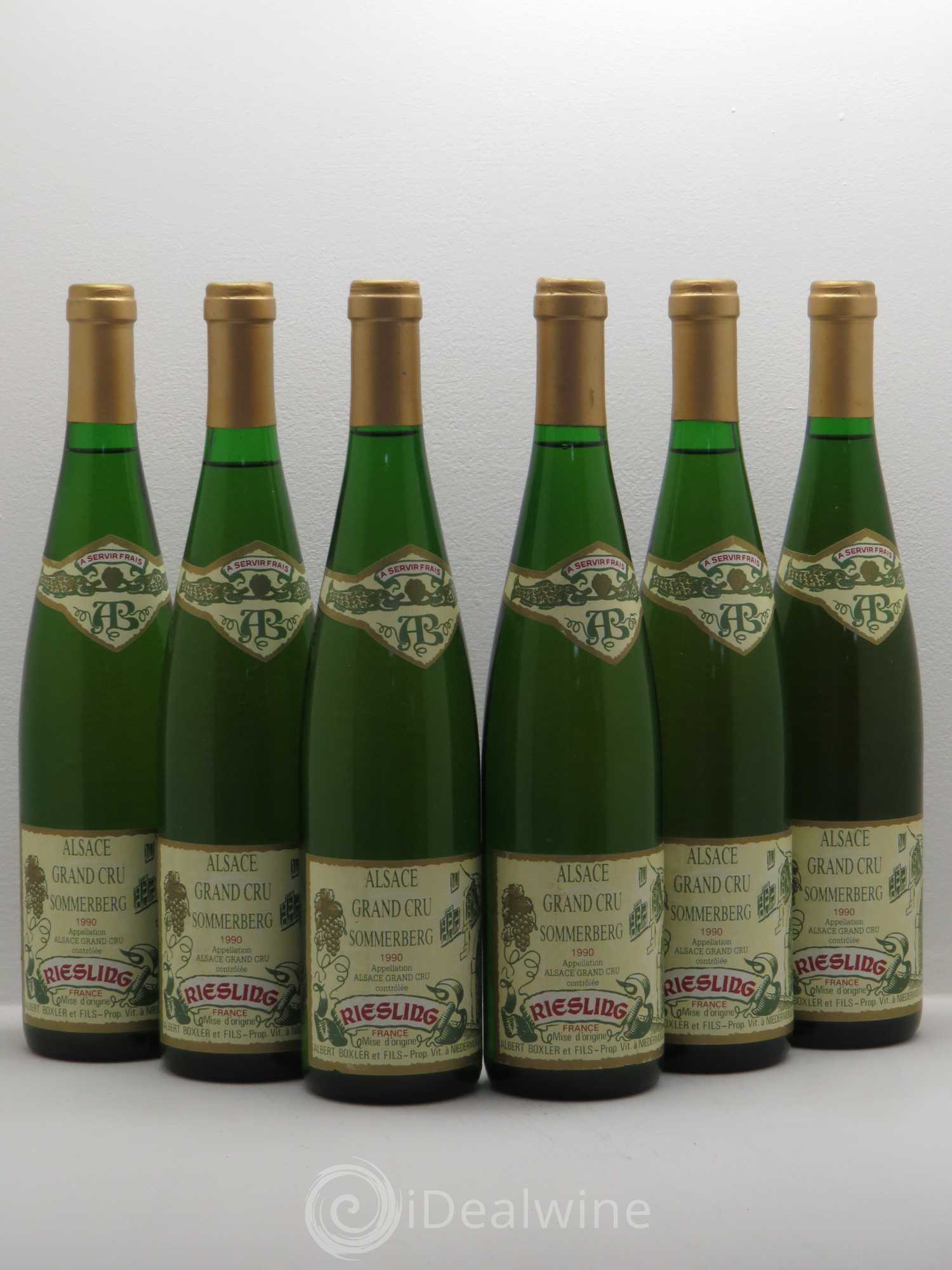 Riesling Grand Cru Sommerberg Boxler 1990 - Posten von 6 Flaschen - 0
