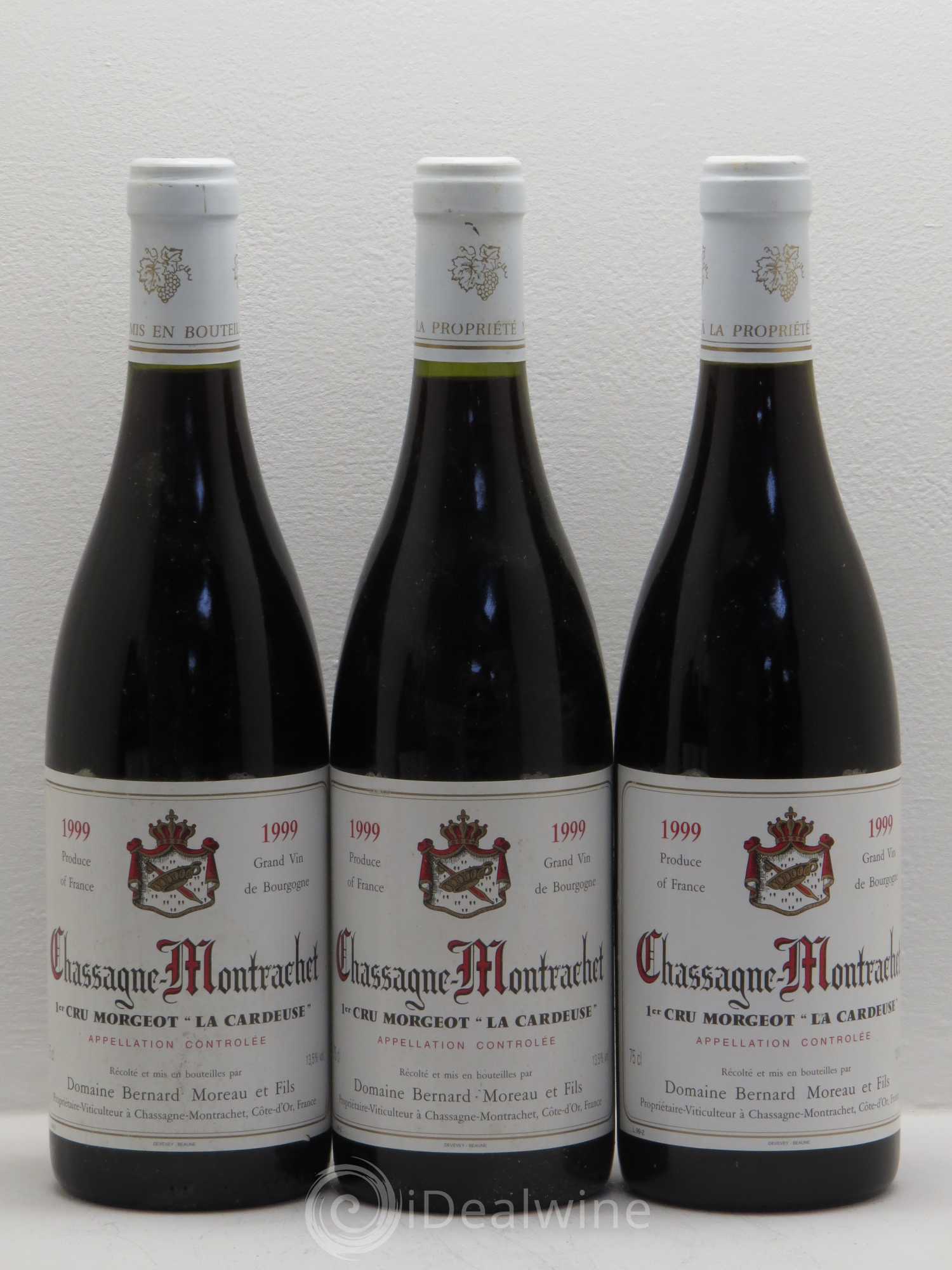Chassagne-Montrachet 1er Cru Morgeot La Cardeuse Bernard Moreau 1999 - Lotto di 6 bottiglie - 1