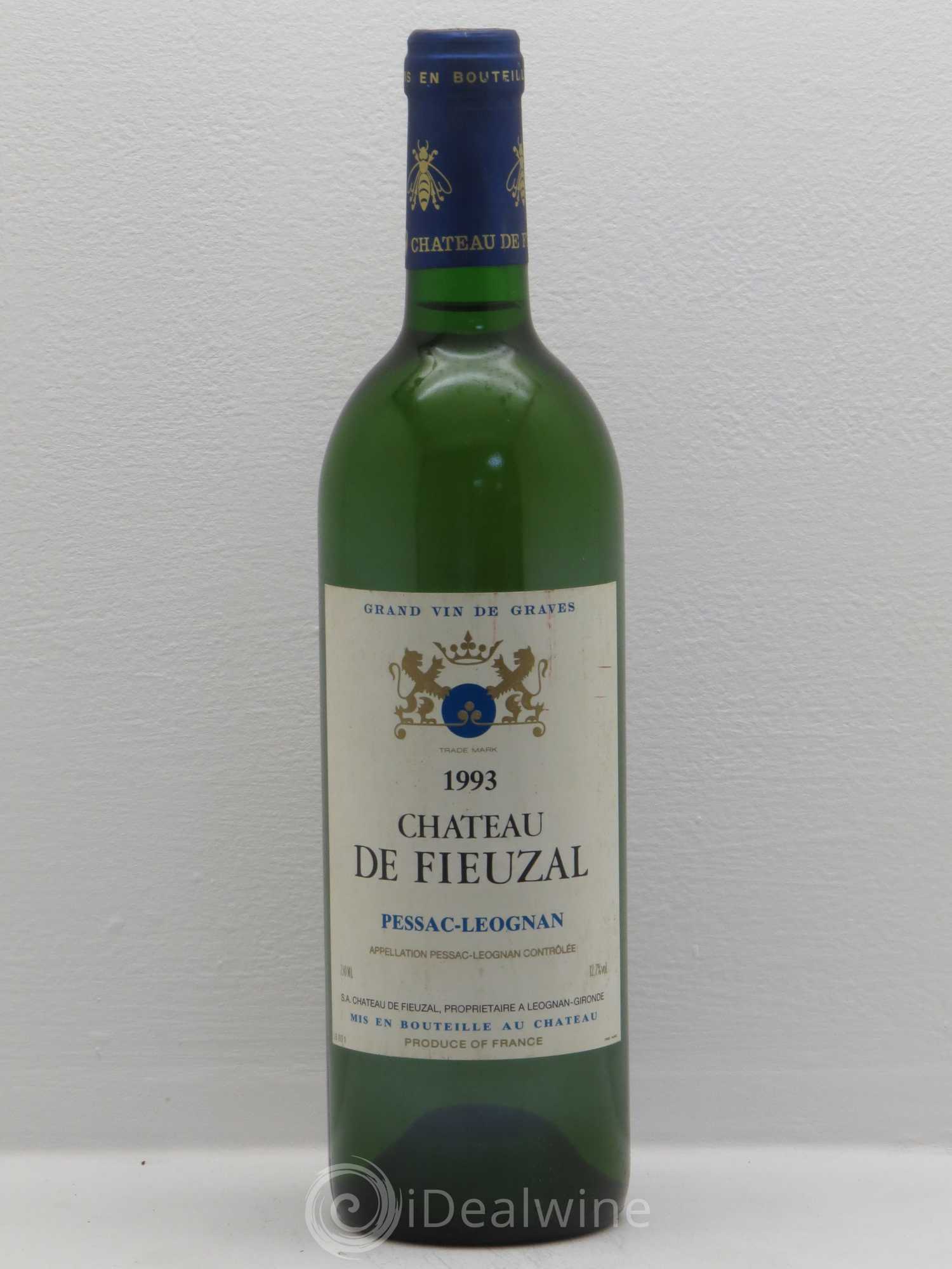 Château de Fieuzal 1993 - Lot de 1 bouteille - 0