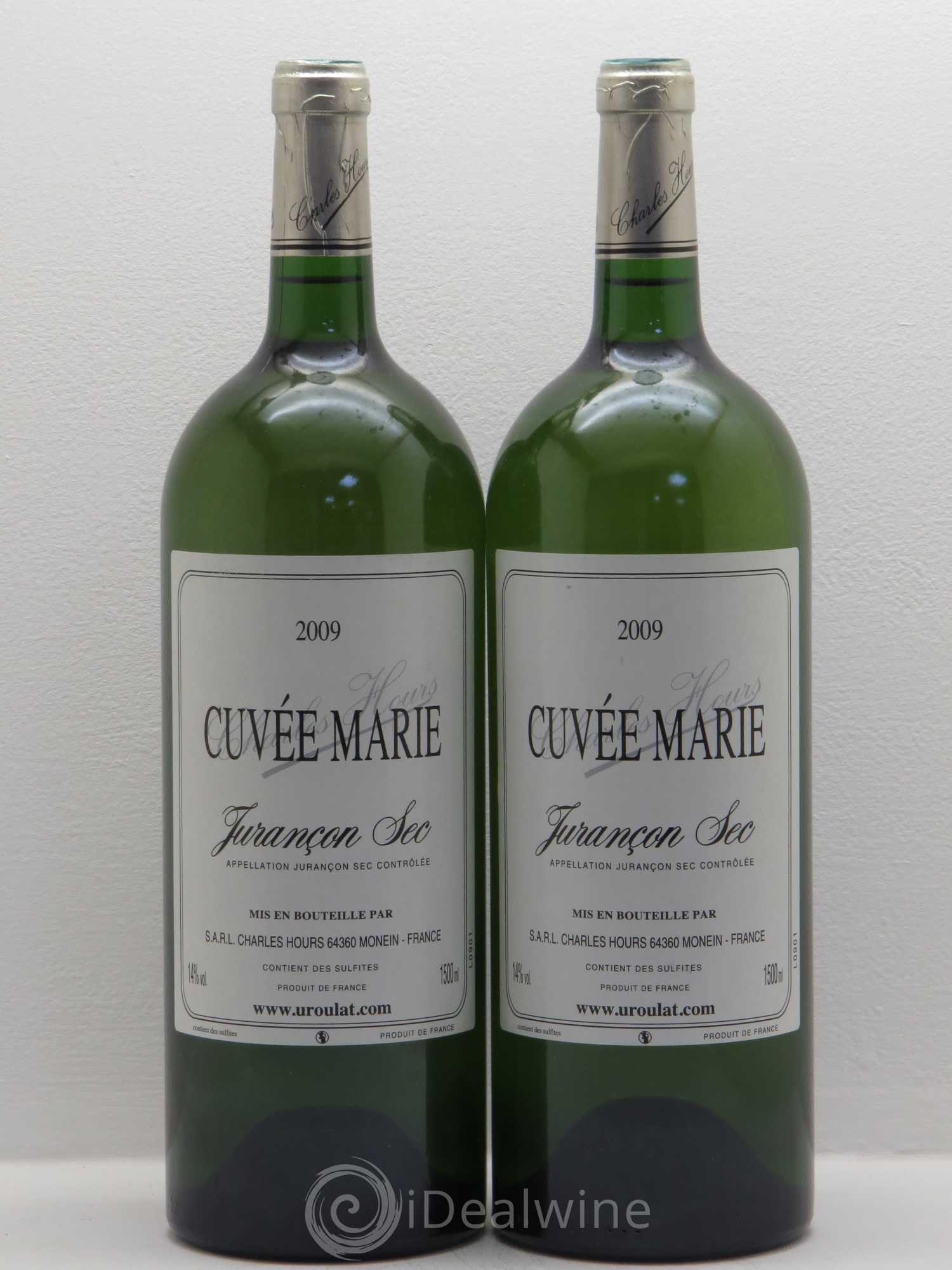 Jurançon Cuvée Marie Charles Hours sec 2009 - Posten von 2 Magnum - 0