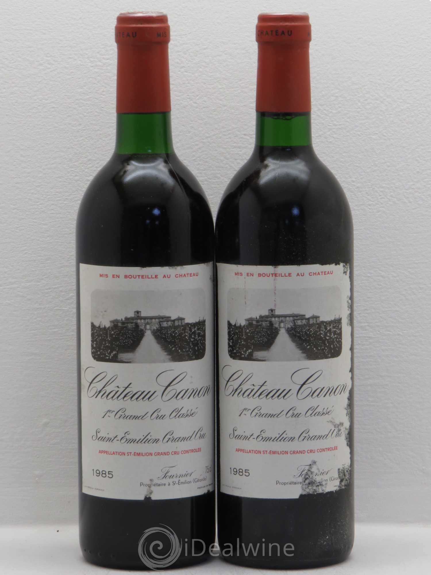 Château Canon 1er Grand Cru Classé B 1985 - Lot de 2 bouteilles - 0