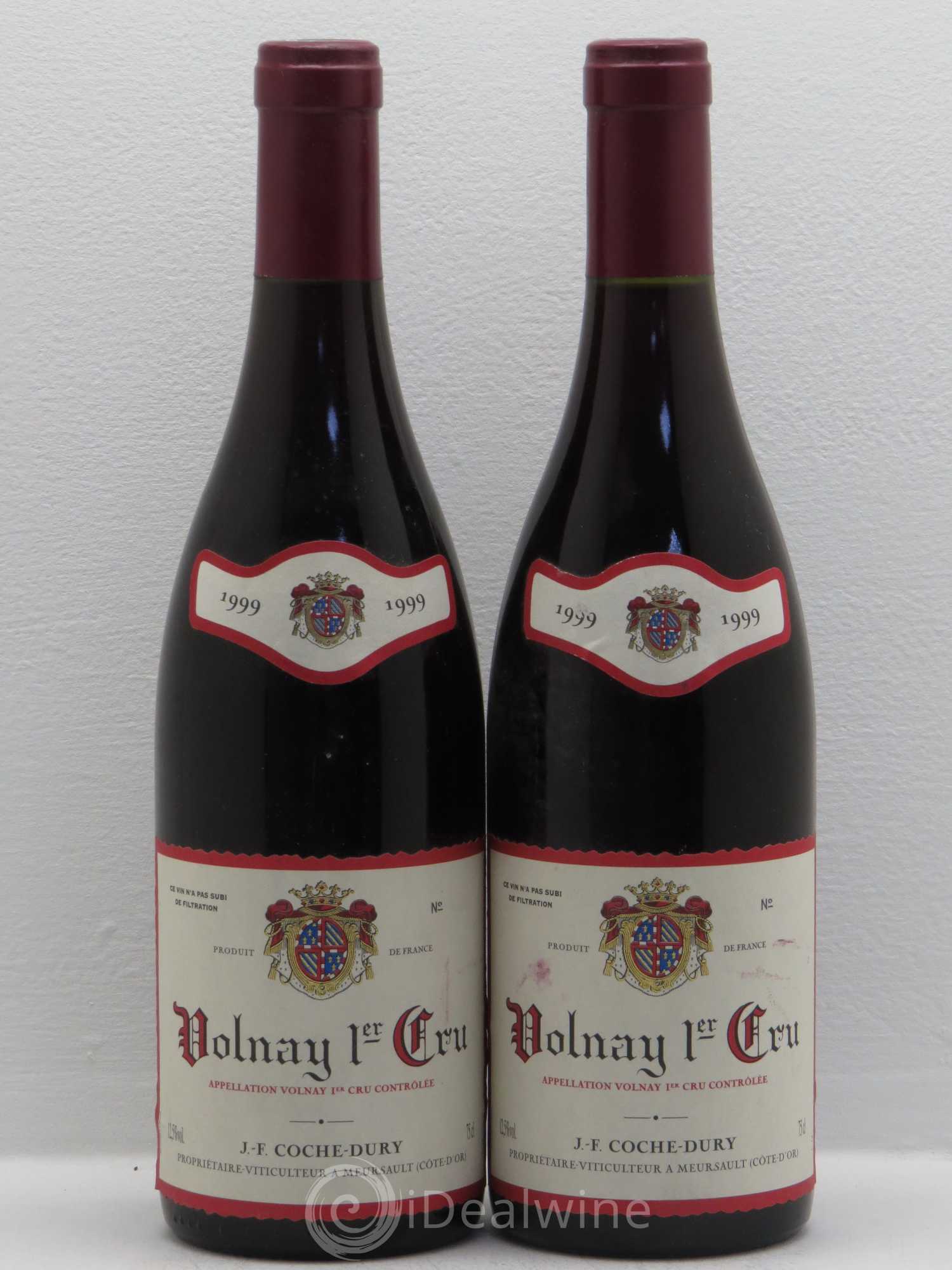 Volnay 1er Cru Coche Dury (Domaine) 1999 - Lot de 2 bouteilles - 0
