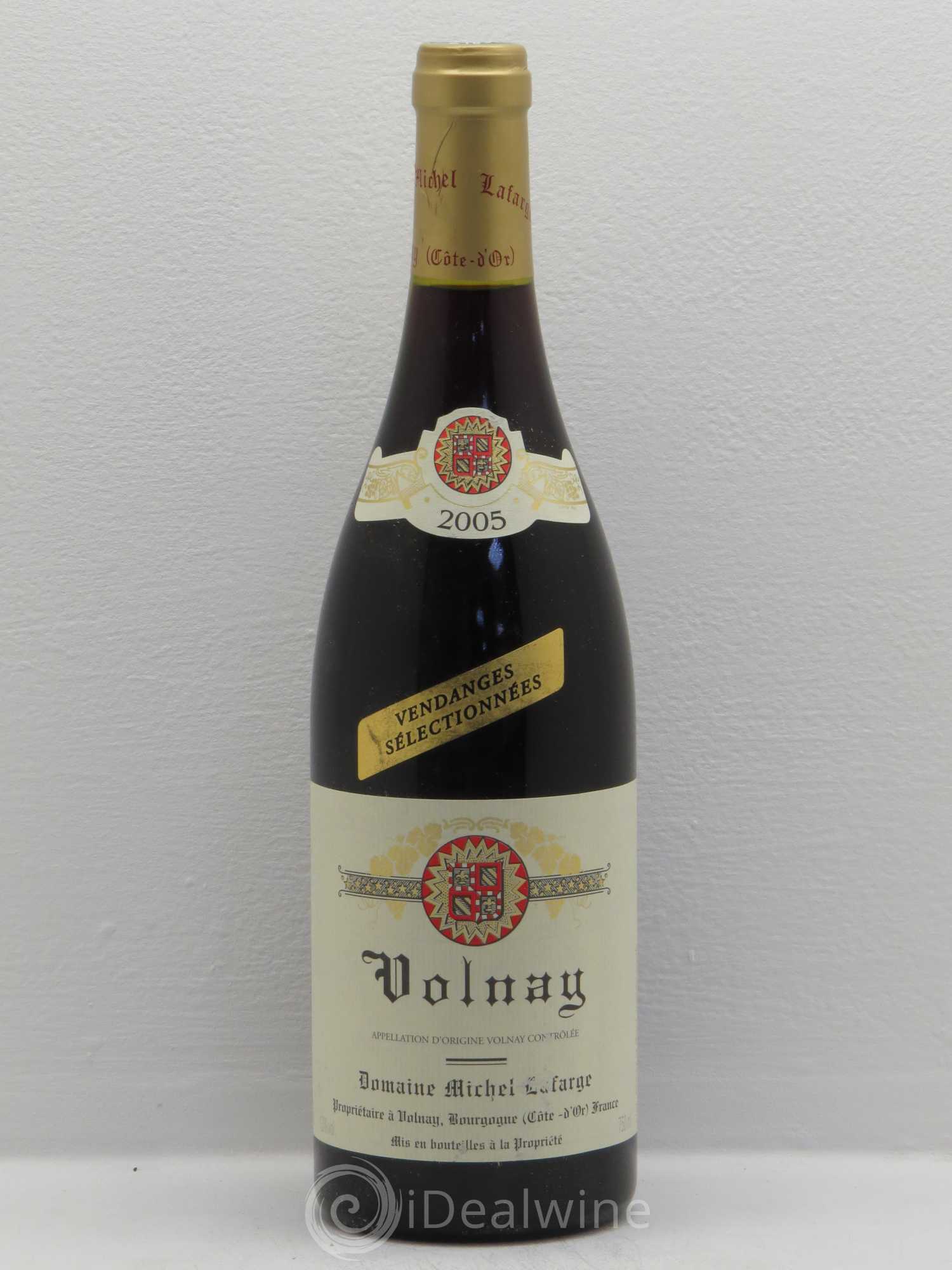 Volnay Vendanges sélectionnées Lafarge (Domaine) 2005 - Lot de 1 bouteille - 0