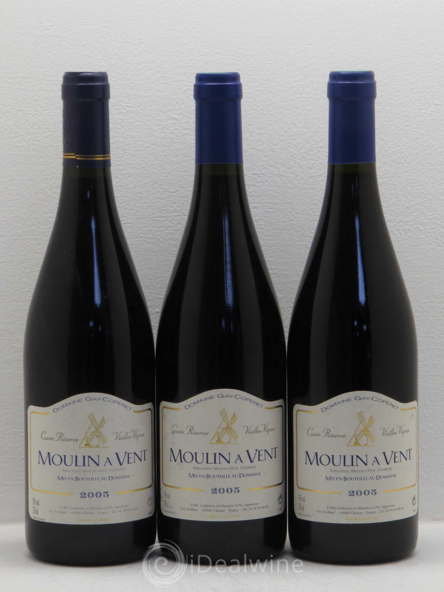Moulin-à-Vent Cuvée Reserve Vieilles Vignes 2005 - Posten von 6 Flaschen - 2