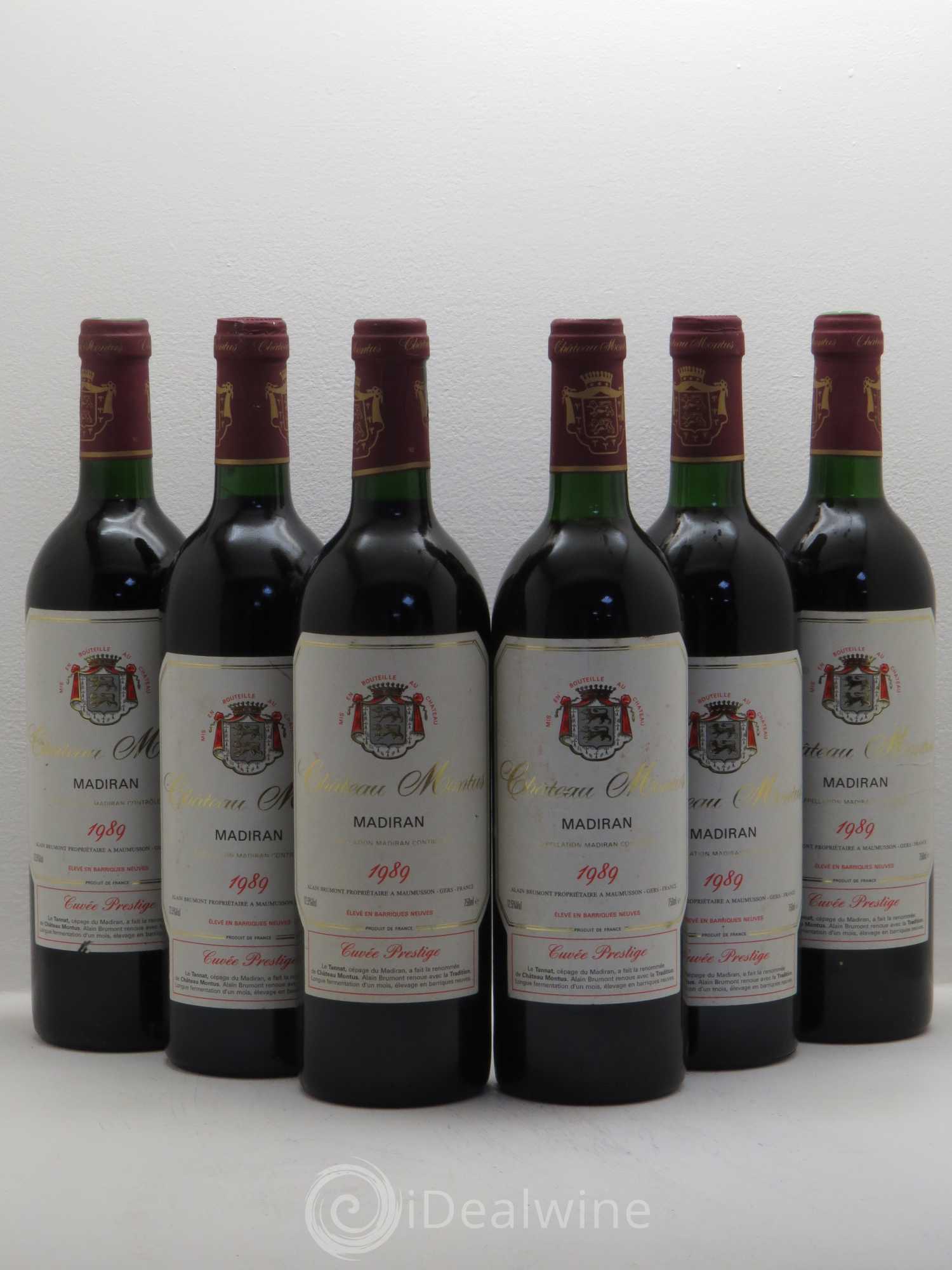 Madiran Château Montus-Prestige Alain Brumont 1989 - Lot de 6 bouteilles - 0