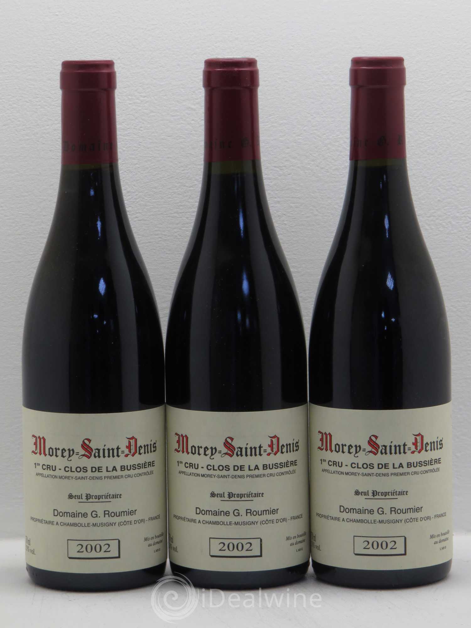 Morey-Saint-Denis 1er Cru Clos de la Bussière Georges Roumier (Domaine) 2002 - Lot de 3 bouteilles - 0