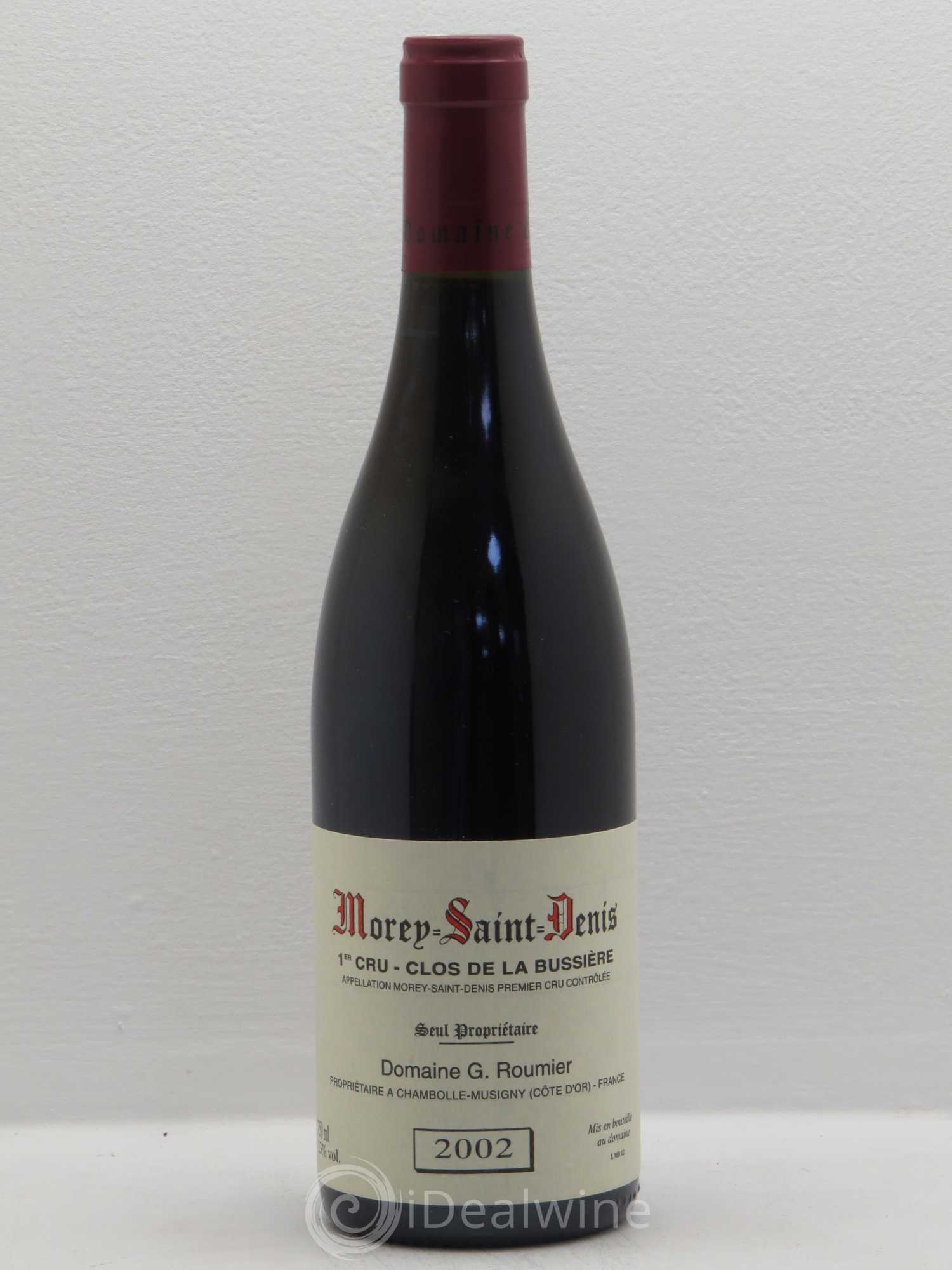 Morey-Saint-Denis 1er Cru Clos de la Bussière Georges Roumier (Domaine) 2002 - Lot de 1 bouteille - 0