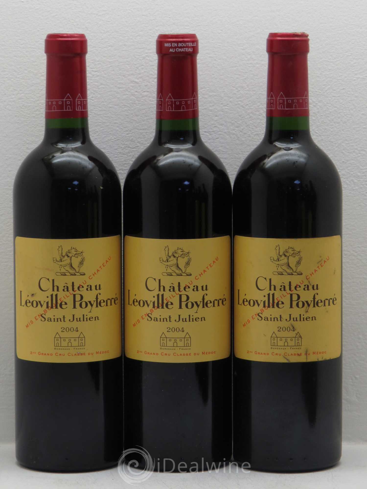 Château Léoville Poyferré 2ème Grand Cru Classé 2004 - Lot de 6 bouteilles - 1
