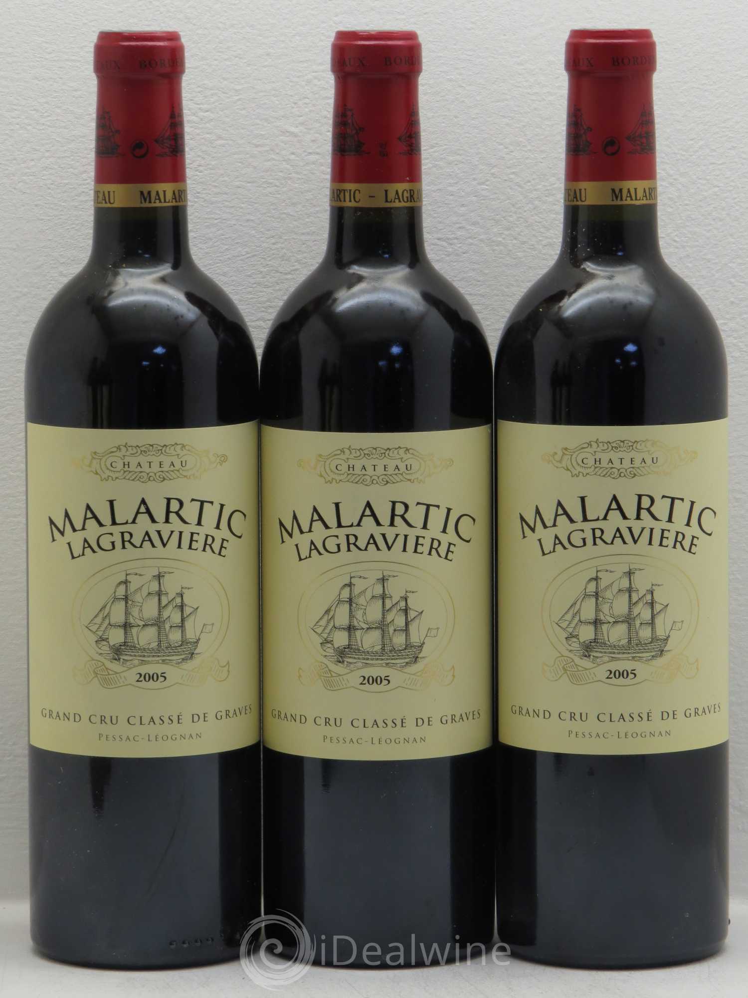 Château Malartic-Lagravière Cru Classé de Graves 2005 - Lot de 6 bouteilles - 1
