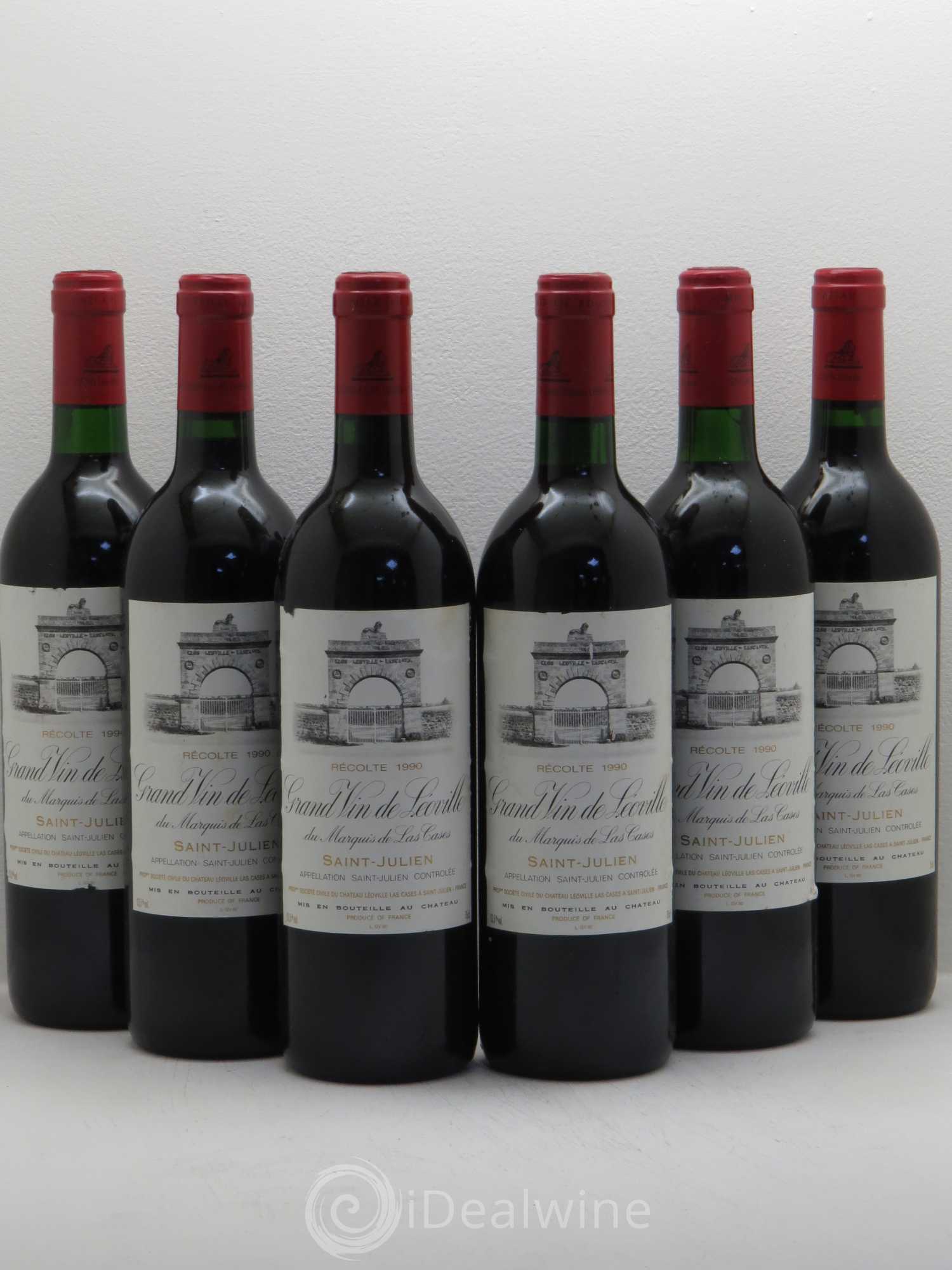 Château Léoville Las Cases 2ème Grand Cru Classé 1990 - Lot de 6 bouteilles - 0