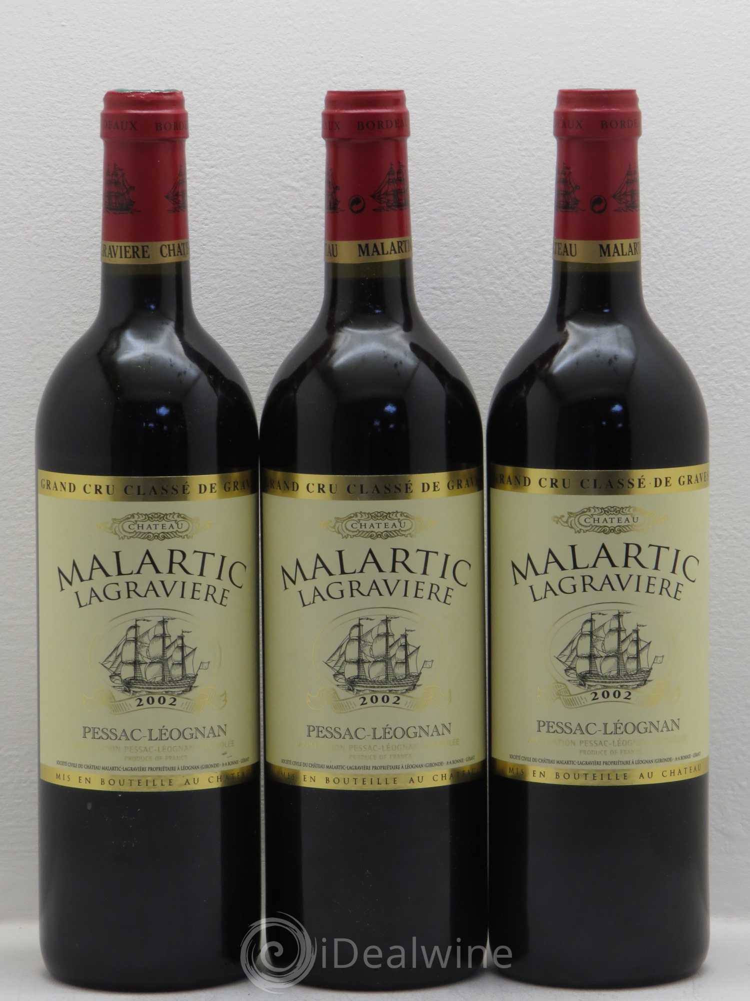Château Malartic-Lagravière Cru Classé de Graves 2002 - Lot de 6 bouteilles - 2