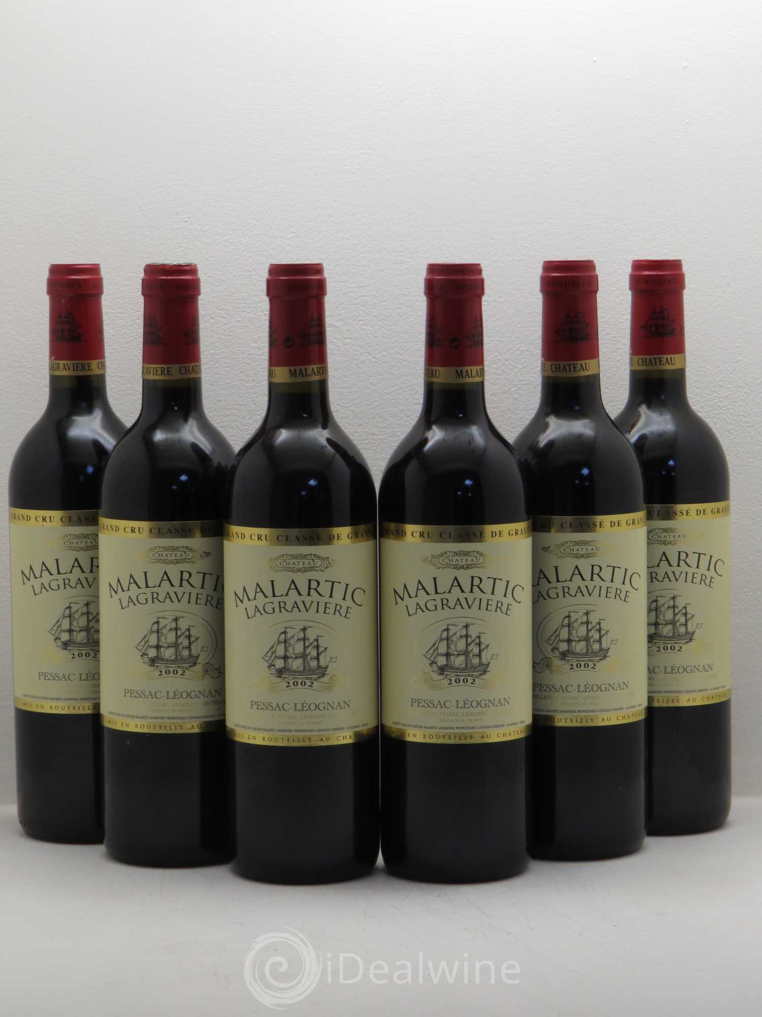 Château Malartic-Lagravière Cru Classé de Graves 2002 - Lot de 6 bouteilles - 0