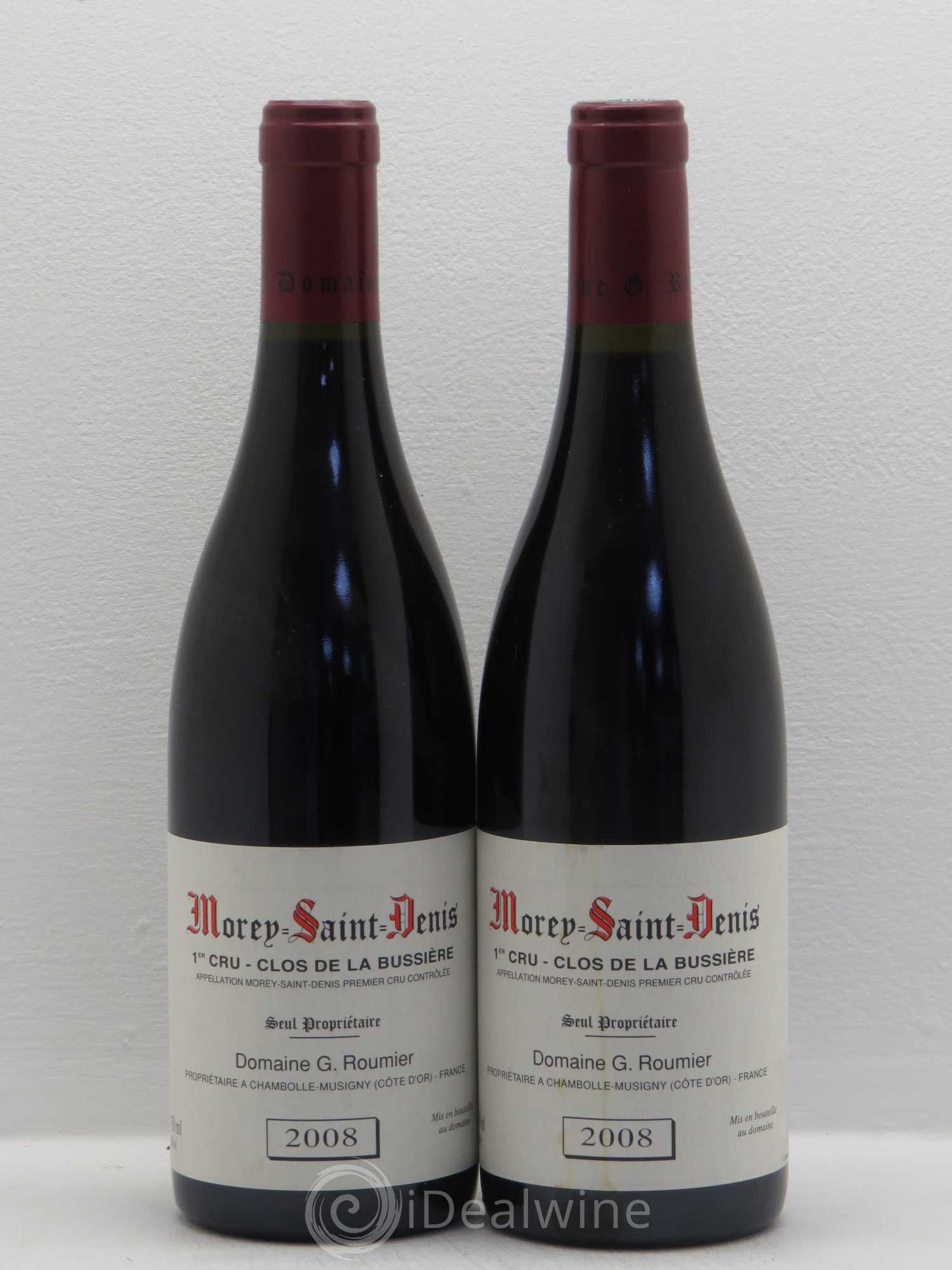 Morey-Saint-Denis 1er Cru Clos de la Bussière Georges Roumier (Domaine) 2008 - Lot de 2 bouteilles - 0
