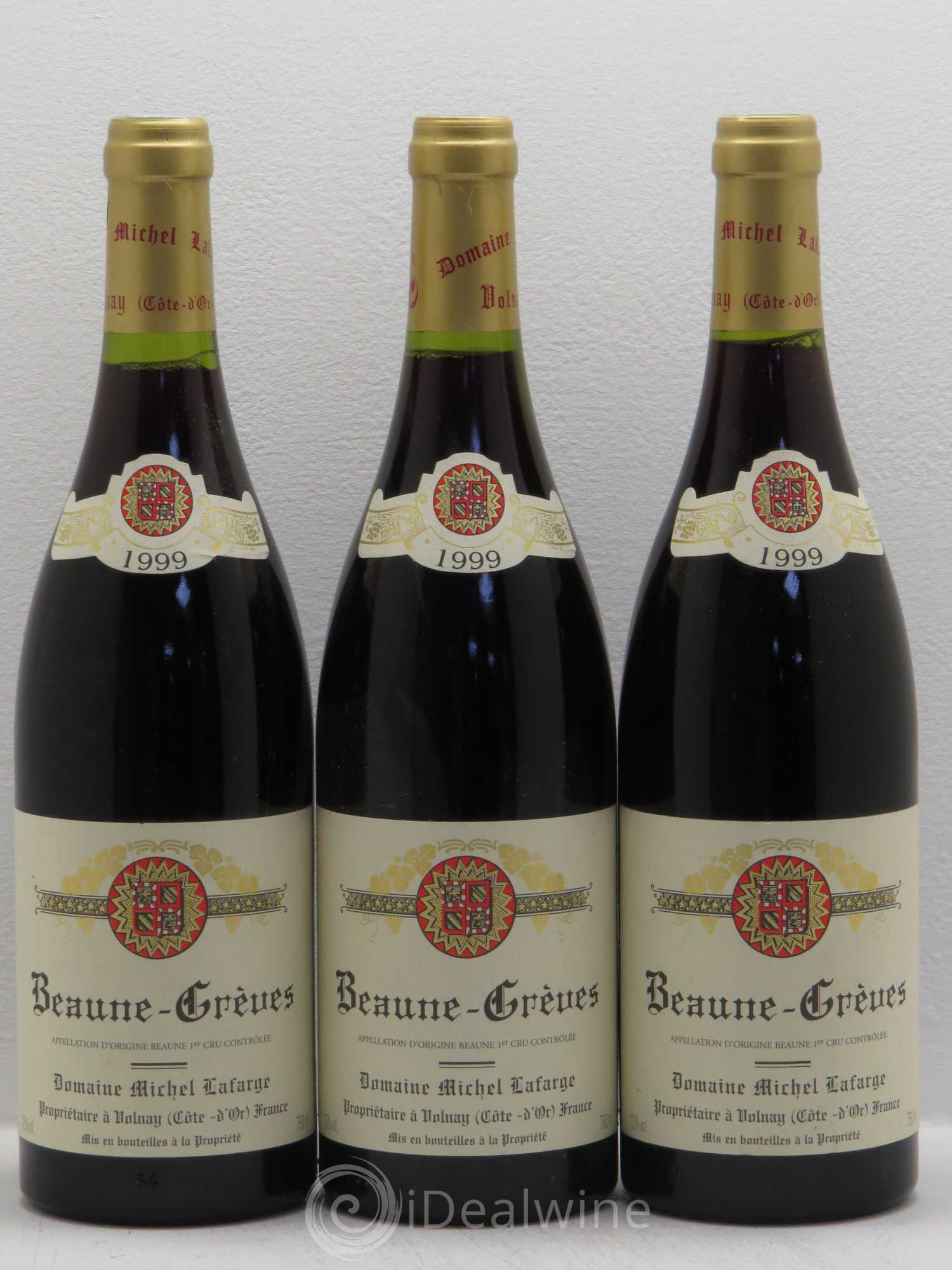 Beaune 1er Cru Grèves Lafarge (Domaine) 1999 - Lot de 3 bouteilles - 0
