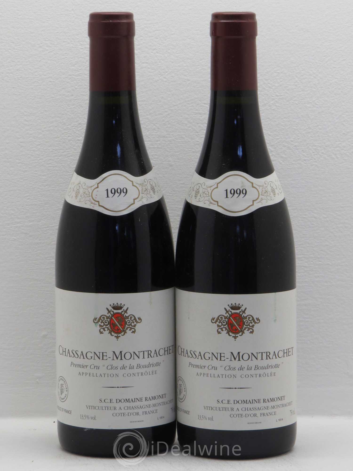 Chassagne-Montrachet 1er Cru Clos de la Boudriotte Ramonet (Domaine) 1999 - Lot de 2 bouteilles - 0