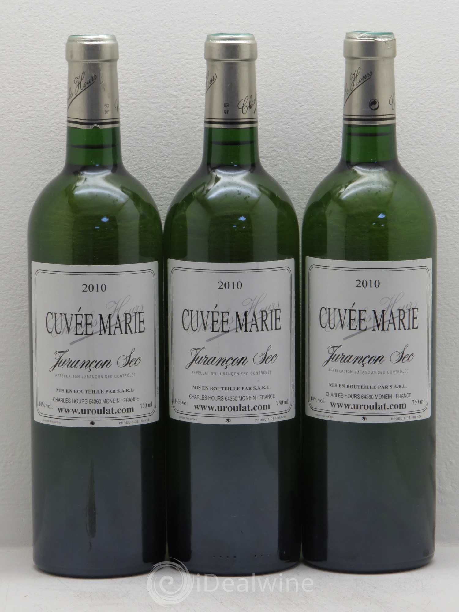 Jurançon Cuvée Marie Charles Hours 2010 - Posten von 3 Flaschen - 0