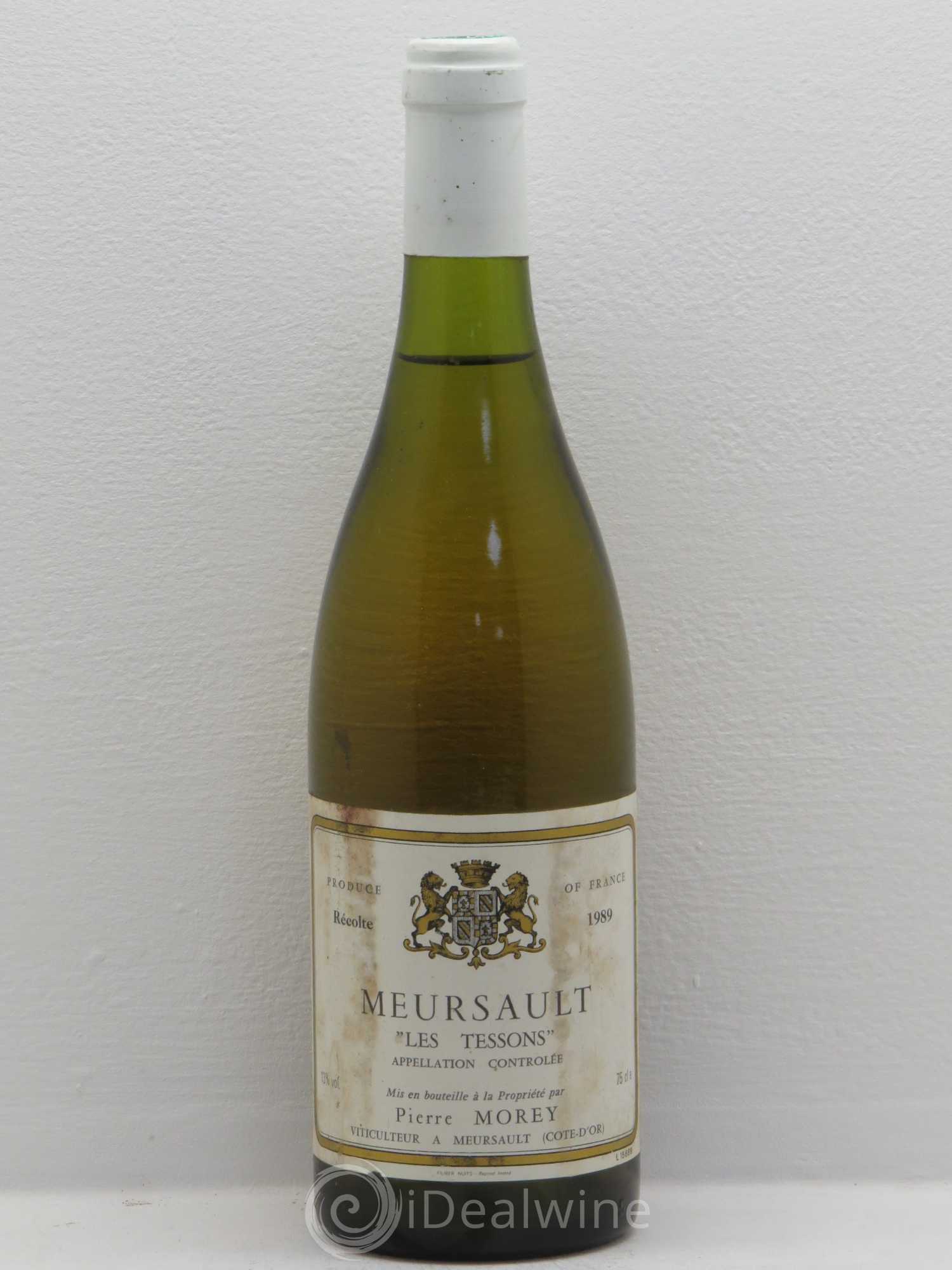 Meursault Les Tessons Pierre Morey (Domaine) 1989 - Lot de 1 bouteille - 0