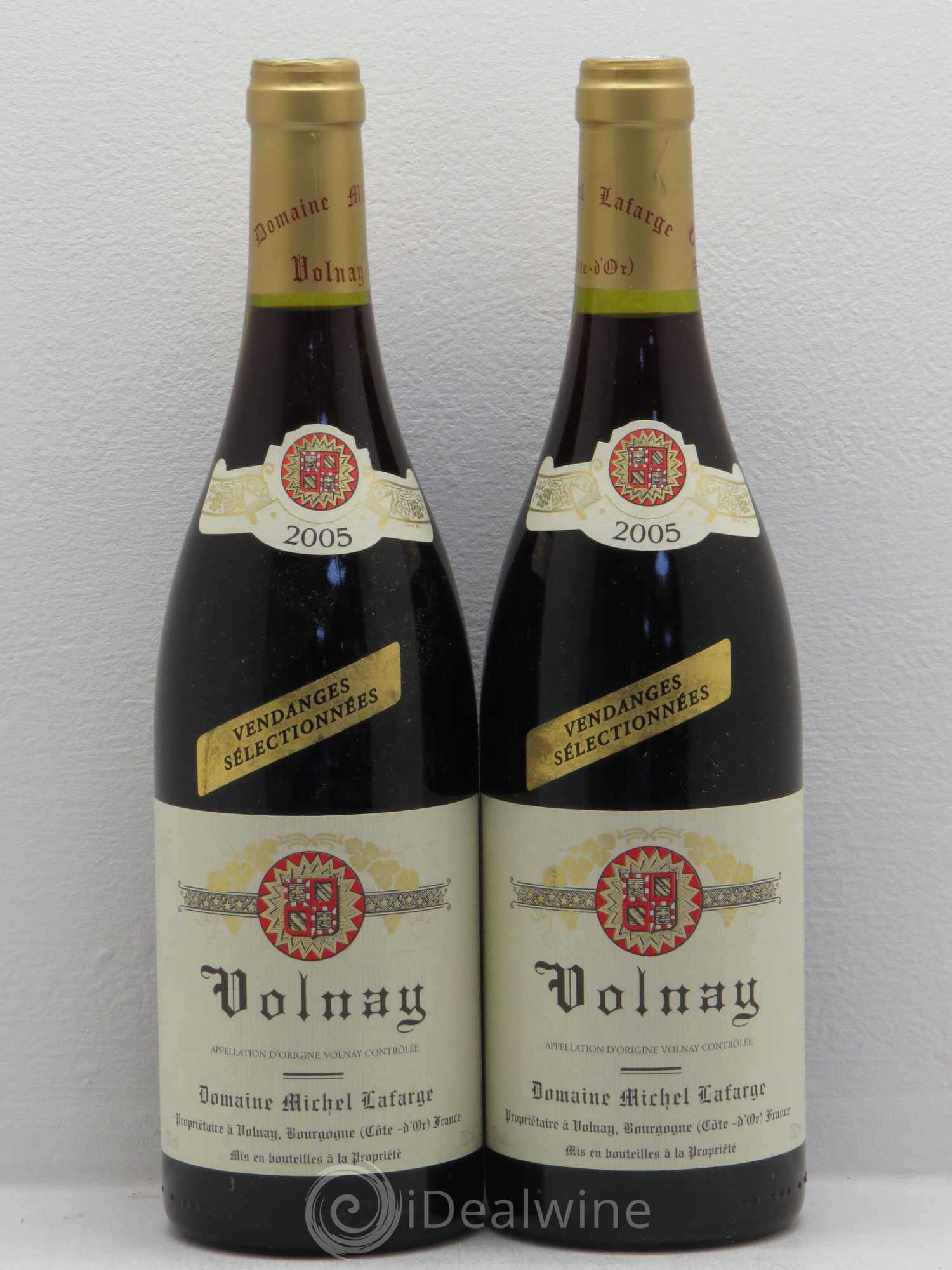 Volnay Vendanges sélectionnées Lafarge (Domaine) 2005 - Lot de 2 bouteilles - 0