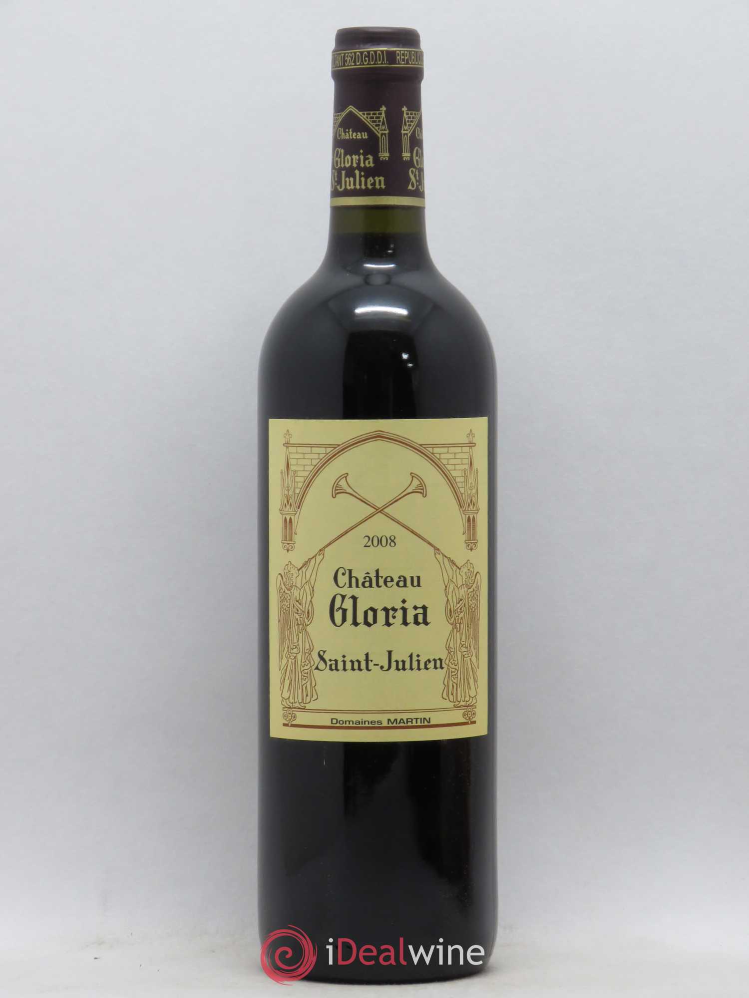 Château Gloria 2008 - Lot de 1 bouteille - 0