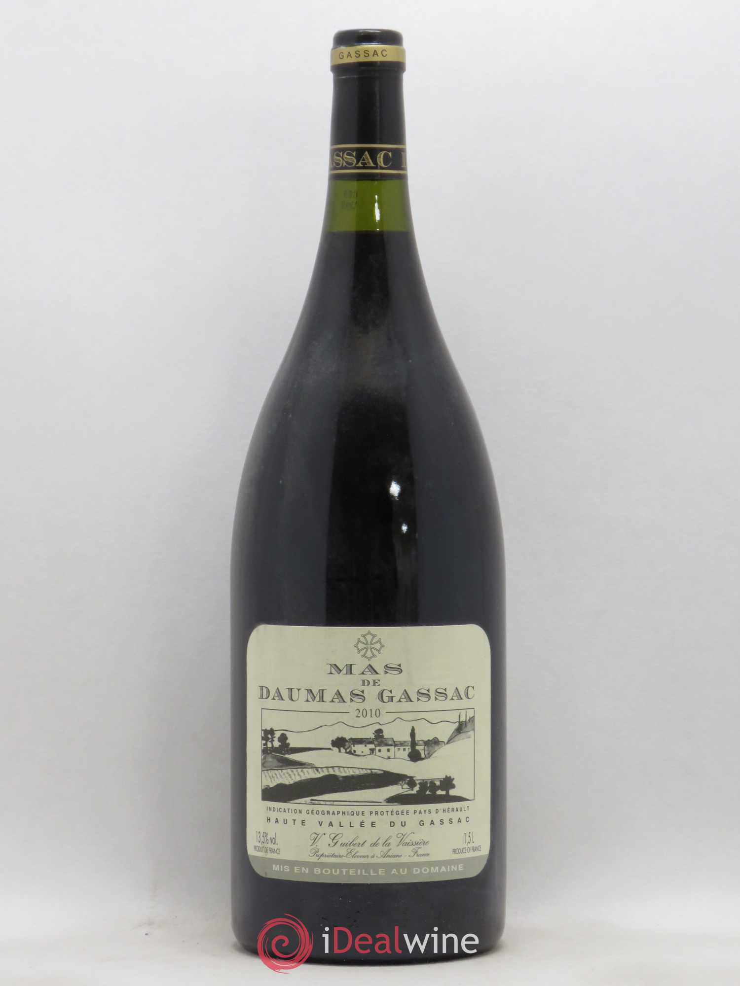Saint-Guilhem-le-Désert - Cité d'Aniane Mas Daumas Gassac Famille Guibert de La Vaissière 2010 - Lot de 1 magnum - 0