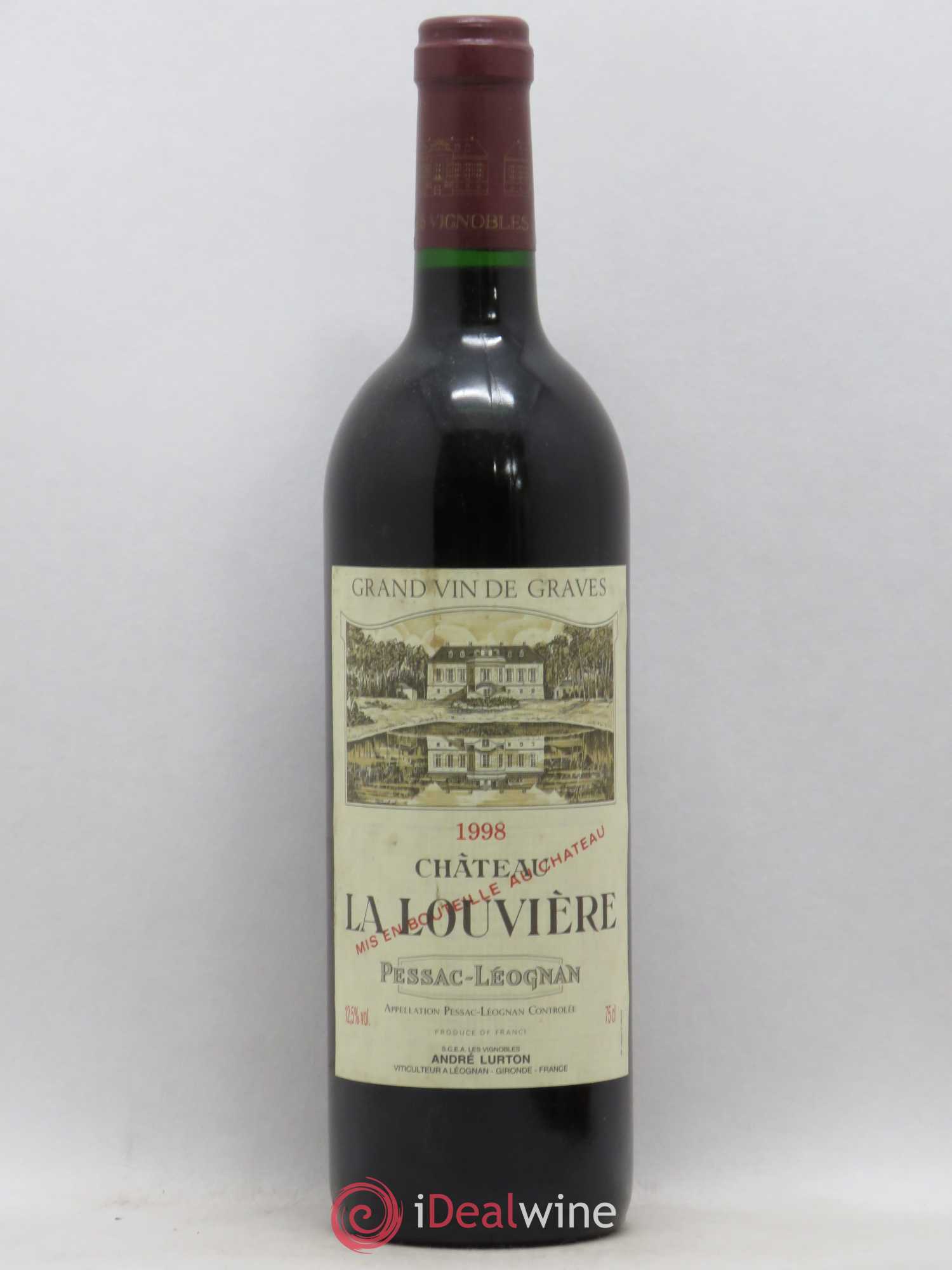 Château la Louvière 1998 - Lot de 1 bouteille - 0