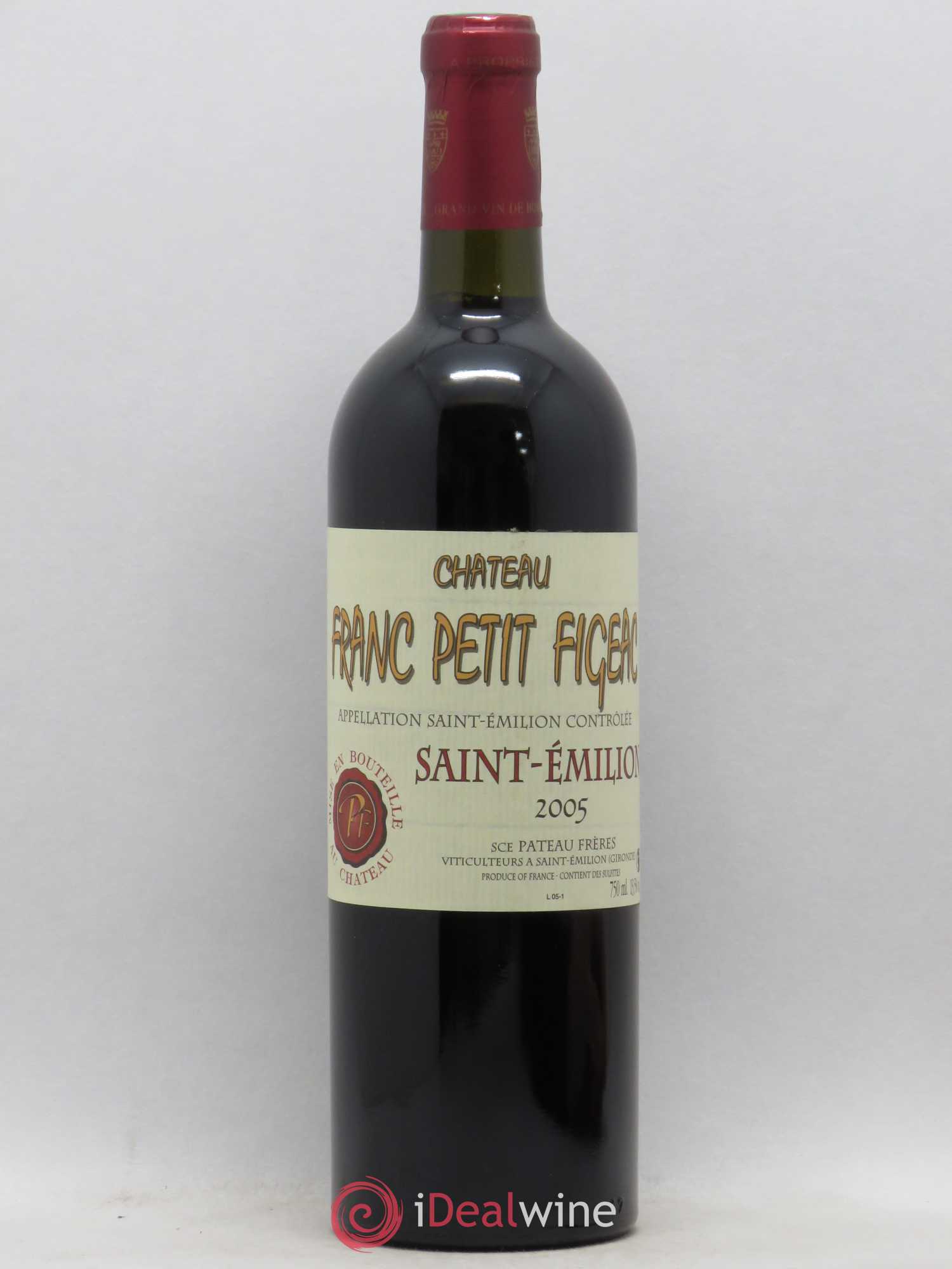 Saint-Émilion Château Franc Petit Figeac 2005 - Lot de 1 bouteille - 0