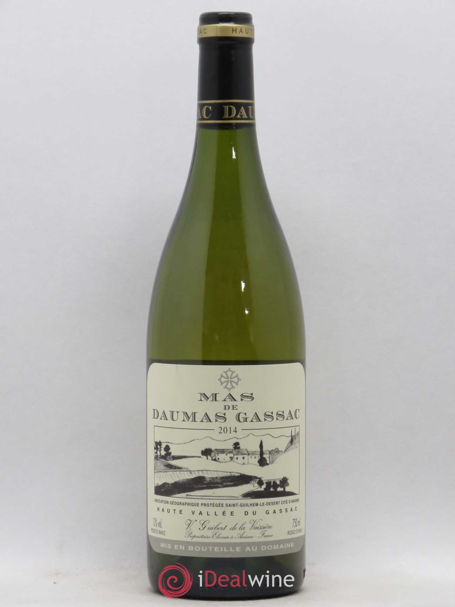 Saint-Guilhem-le-Désert - Cité d'Aniane Mas Daumas Gassac Famille Guibert de La Vaissière 2014 - Lot de 1 bouteille - 0