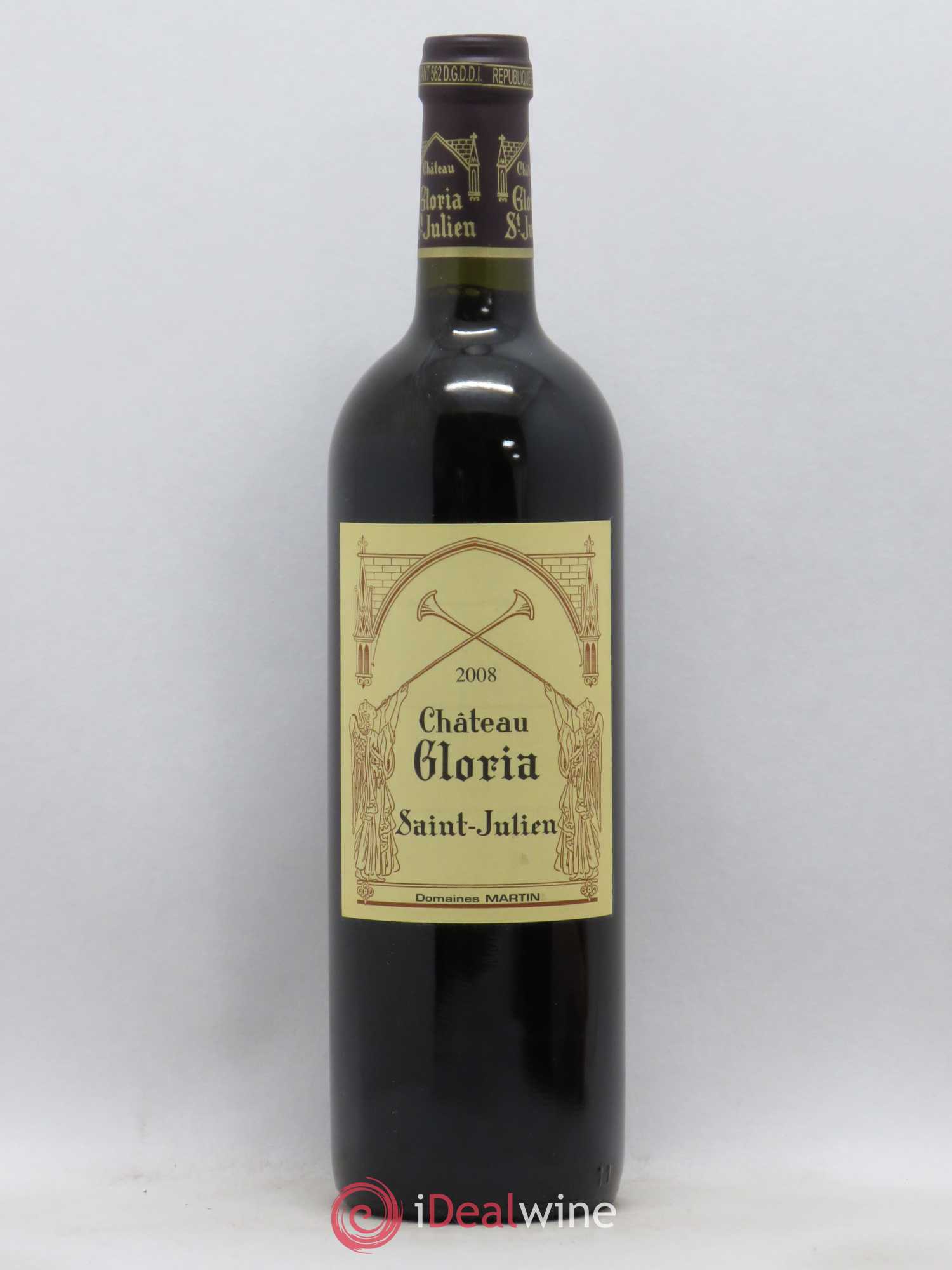 Château Gloria 2008 - Lot de 1 bouteille - 0