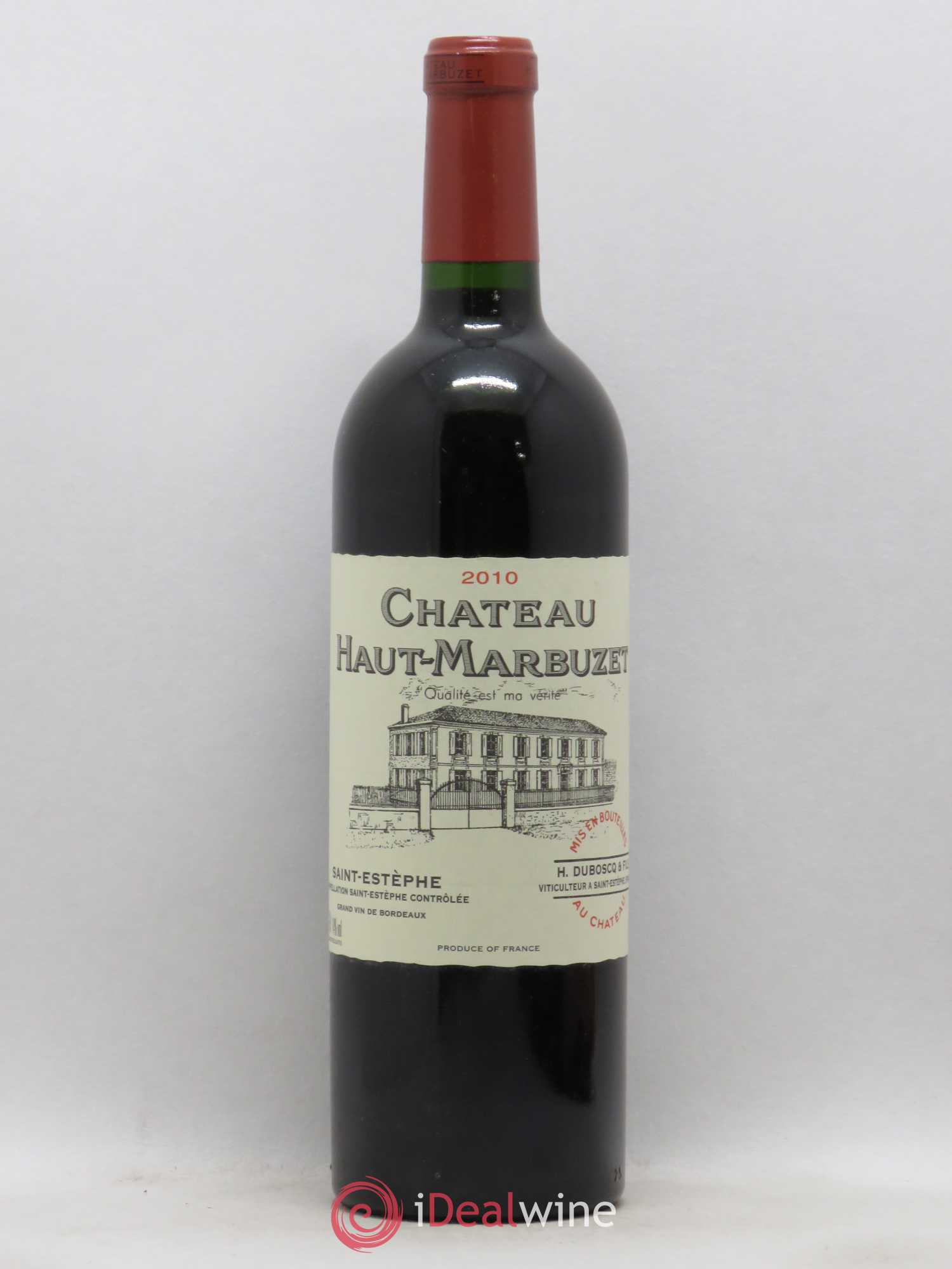 Château Haut Marbuzet 2010 - Lot de 1 bouteille - 0